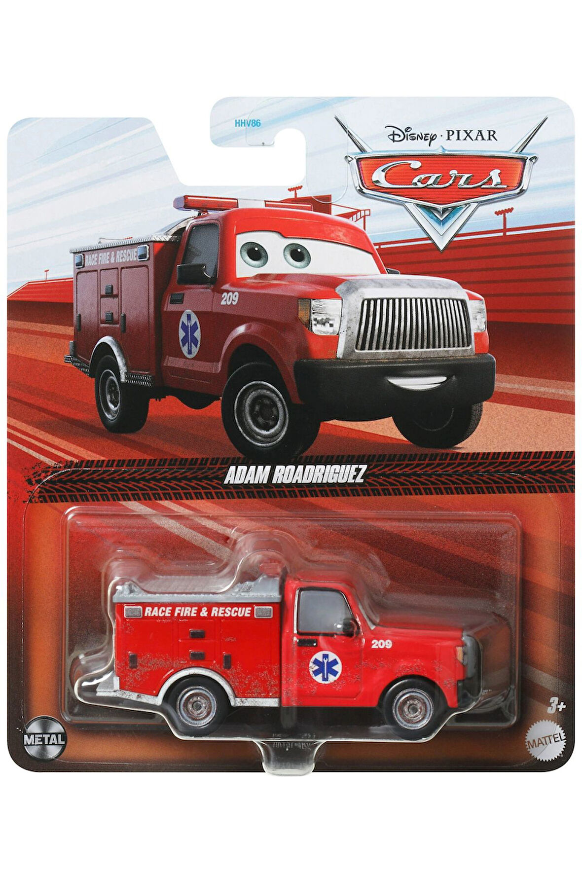 Pixar Cars Adam Roadriguez Die - Cast 1:55 - Arabalar Serisi Metal