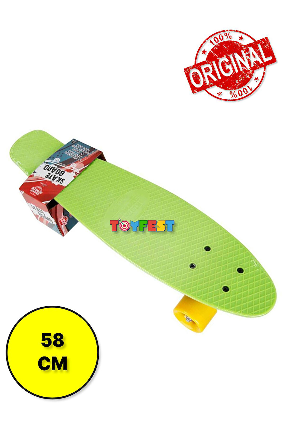 Plastik Kaykay Retroboard 58 cm - Yeşil