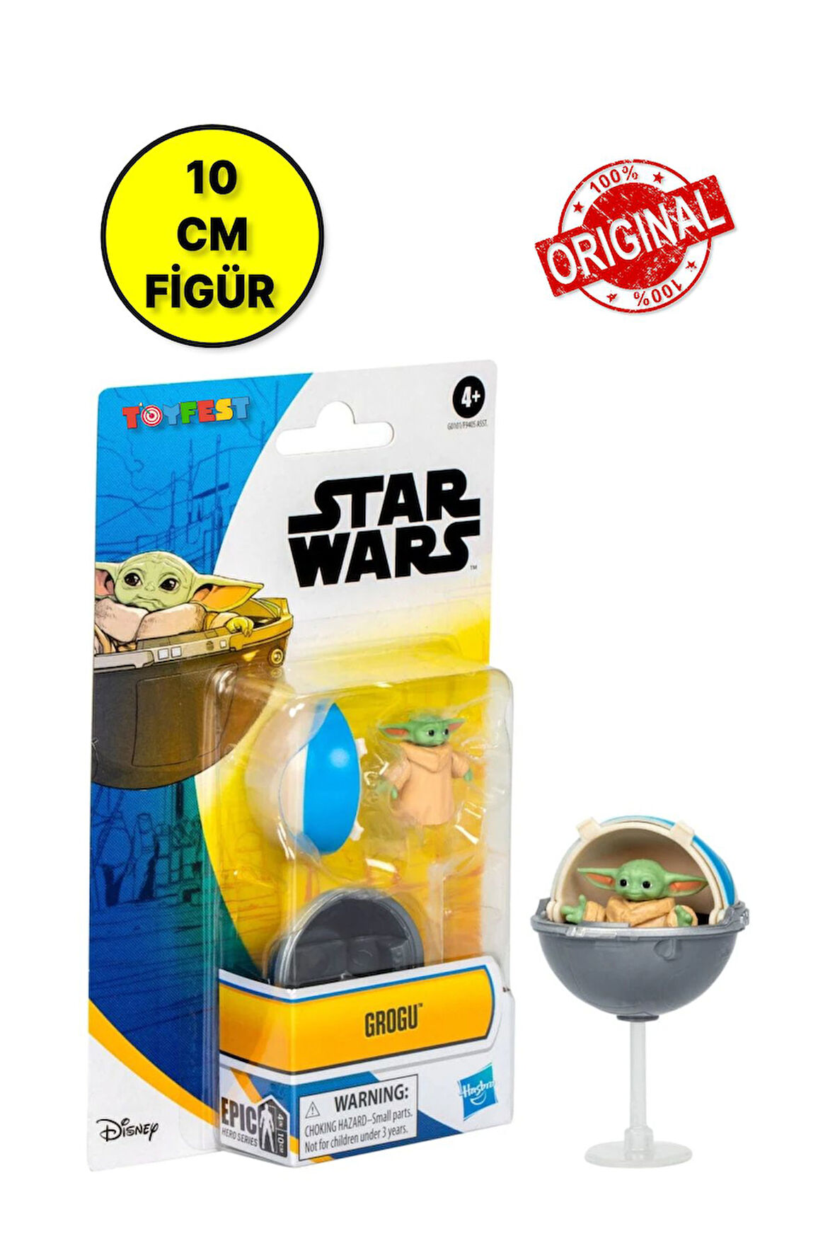Star Wars Mandalorian The Child Grogu Baby Yoda Figür - 10 cm