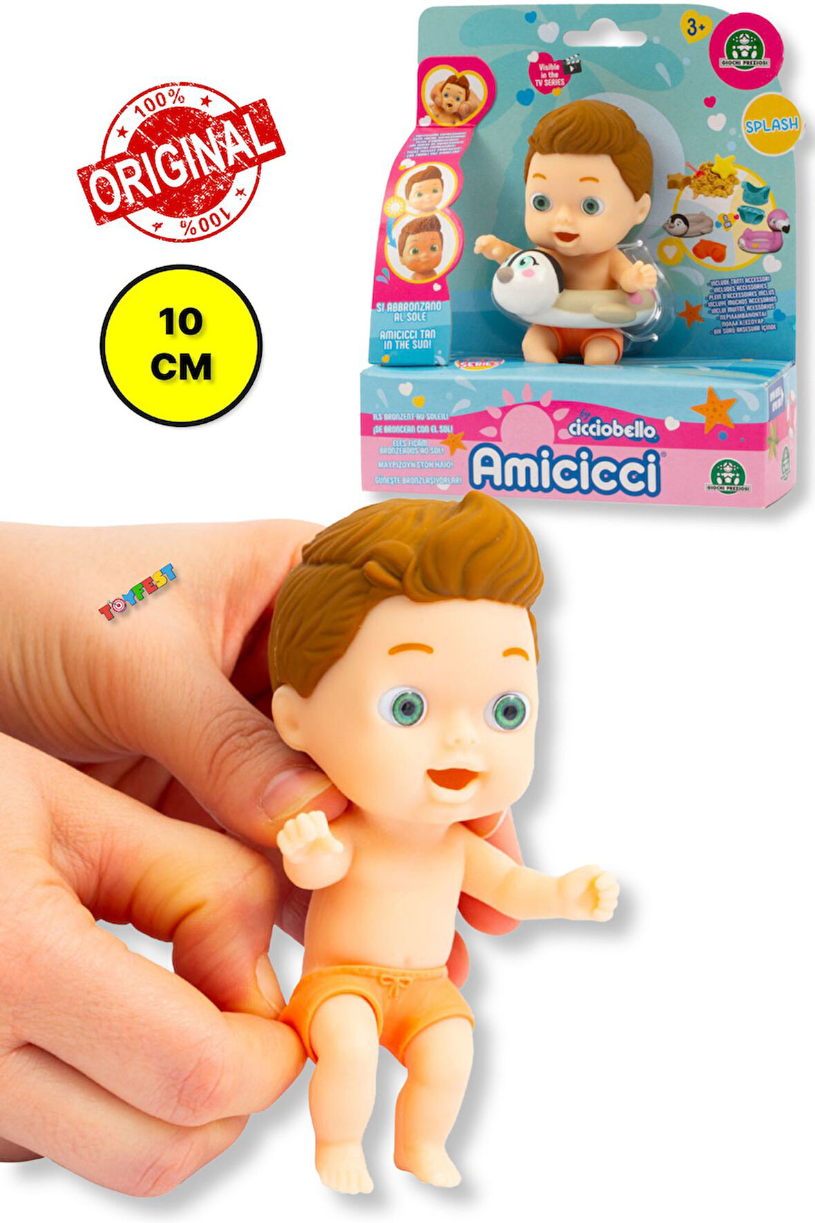 Havuz Deniz Simitli Amiccici Delux Tekli Bebek Tatilde - Ciccioaharry Erkek Et Bebek