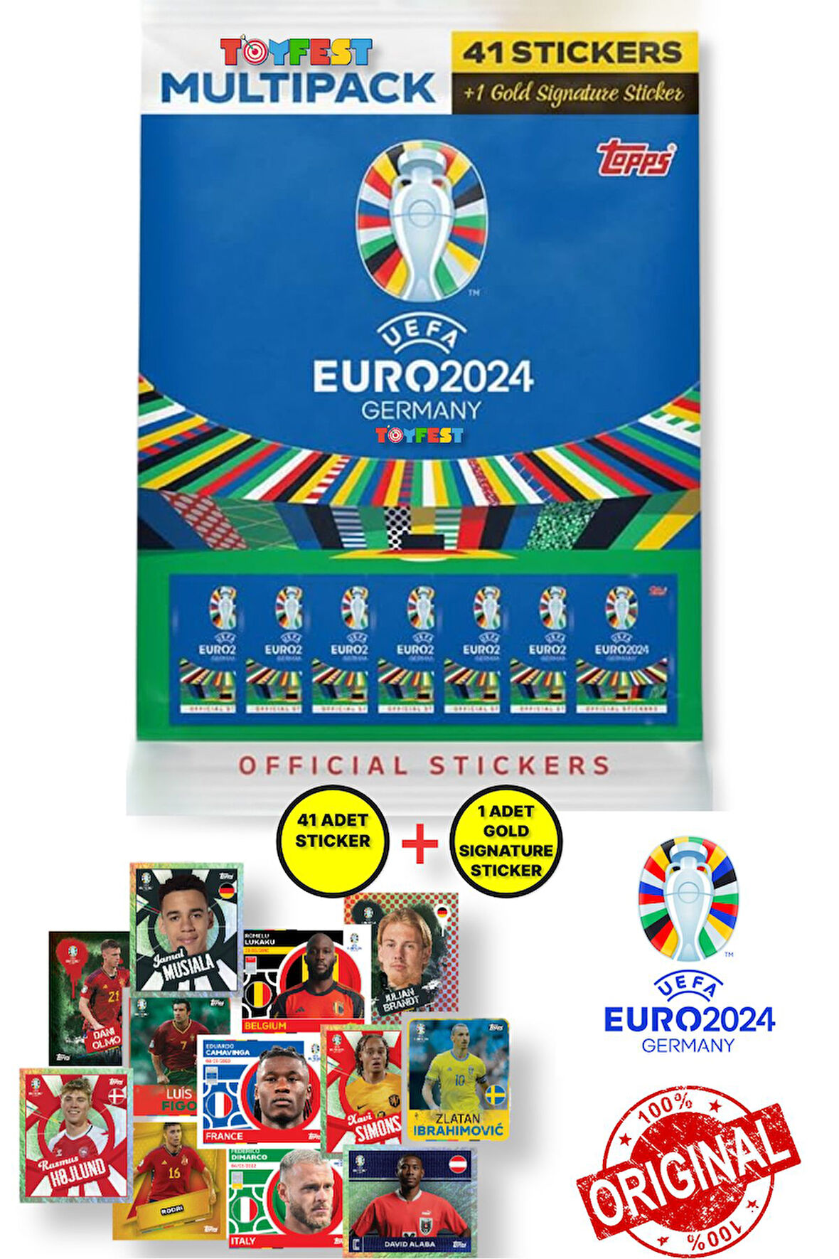 ALMANYA EURO 2024 Avrupa Şampiyonası Match Attax - Resmi Futbolcu Multipack Stickers
