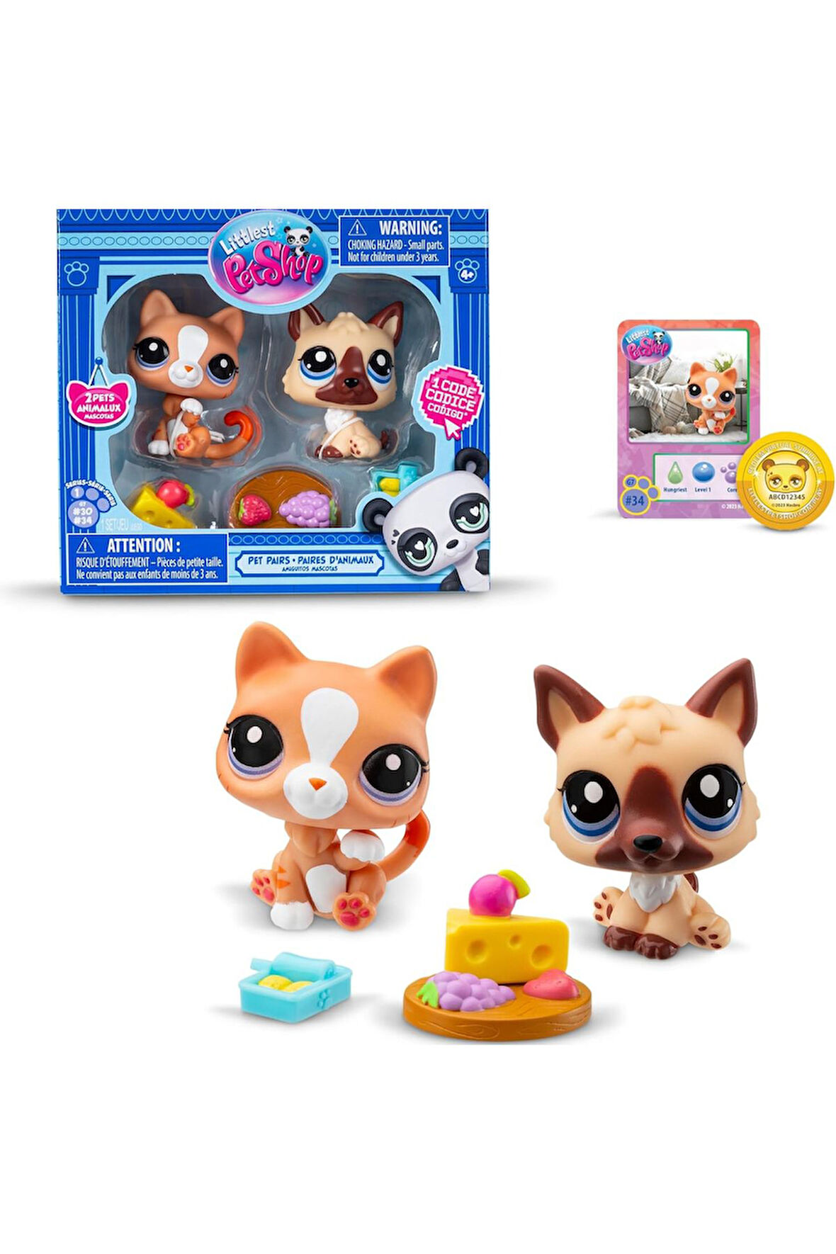 Littlest Pet Shop Minişler 2’li Figür Seti S1 - Köpek ve Kedi - 5 CM