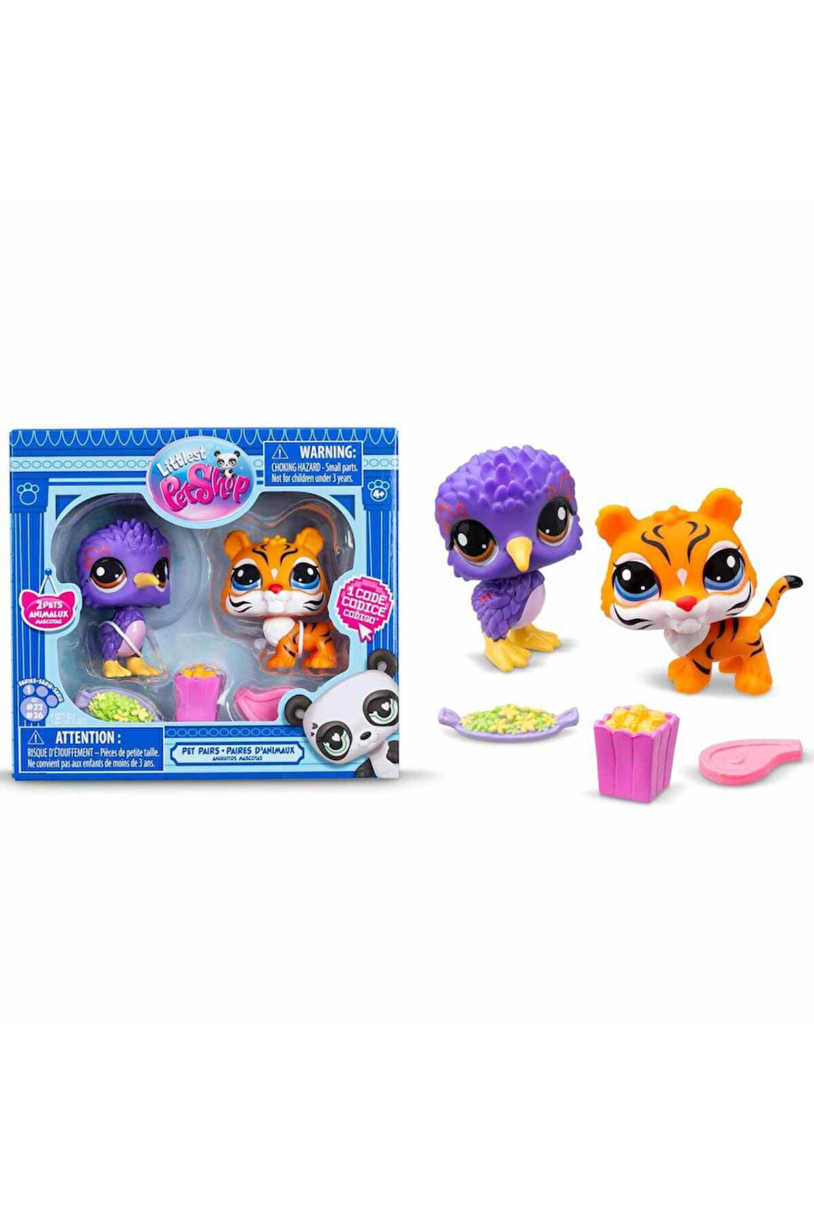 Littlest Pet Shop Minişler 2’li Figür Seti S1 - Kaplan ve Kuş - 5 CM