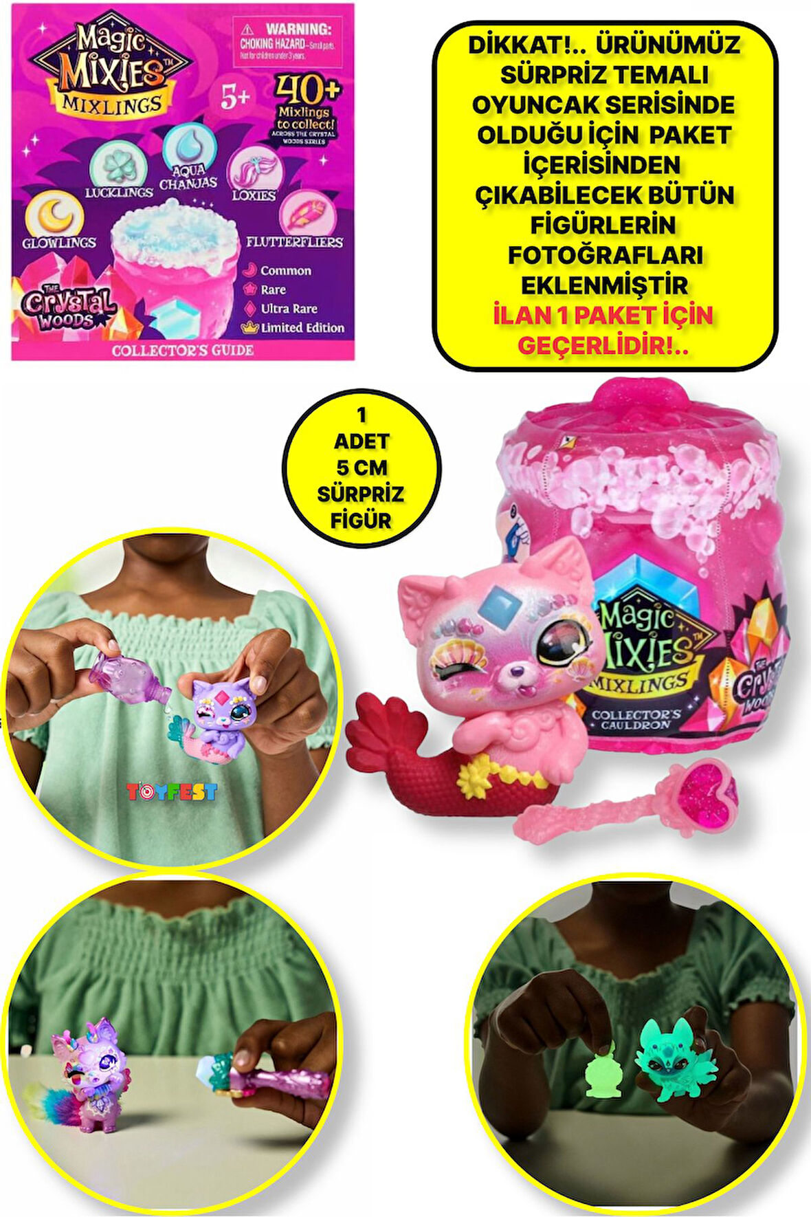 Magic Mixlings Seri 3 - Sihirli Mini Sürpriz Kazanlı Mixlings Figür - 1 ADET - 5 CM FİGÜR