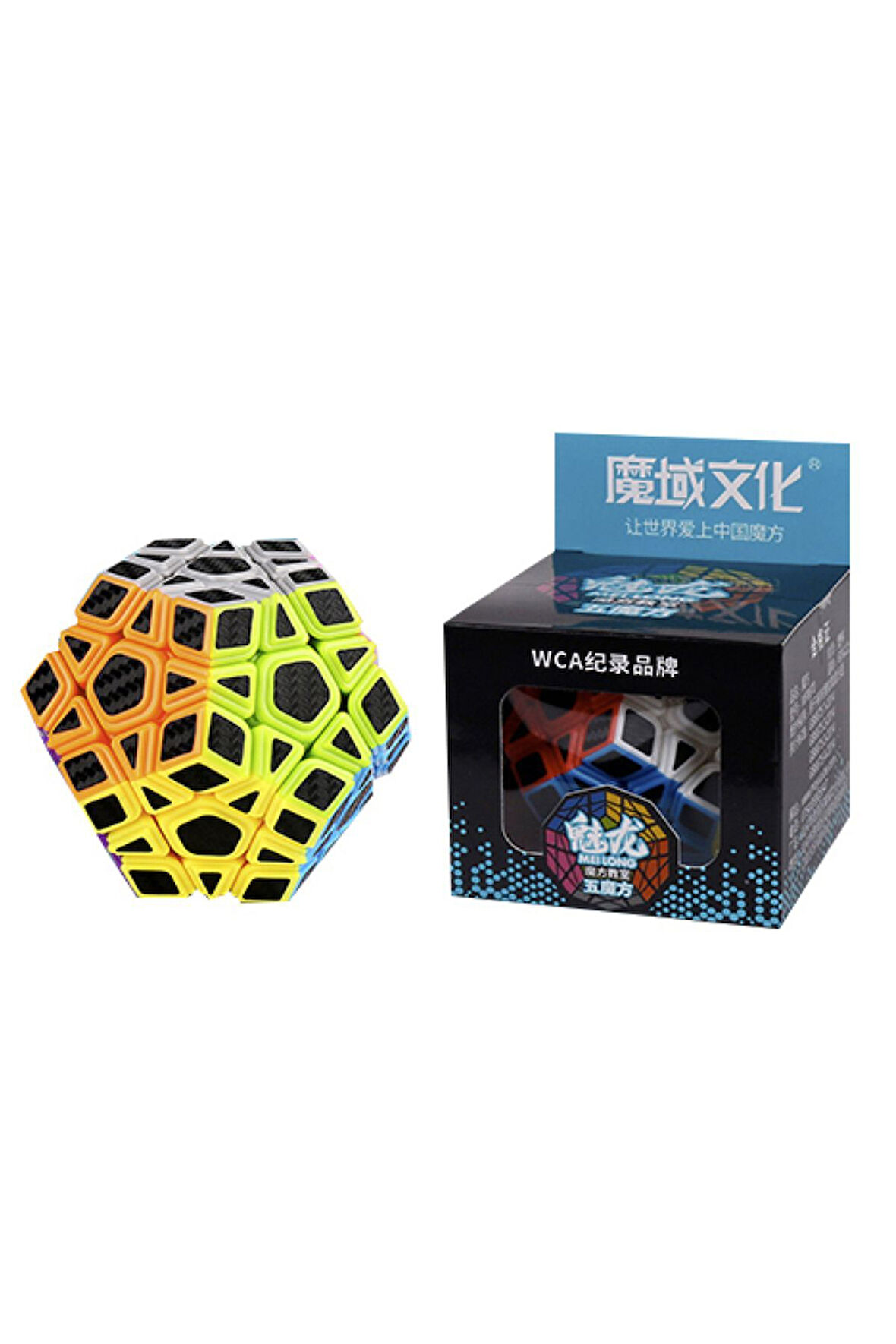Moyu Fiber Karbon  Megaminx Küp Hızlı Rübik Zeka Sabır Küpü