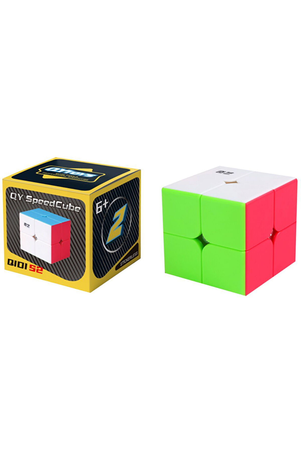 QY 2X2 Speed Küp Hızlı Rübik Zeka Sabır Küpü