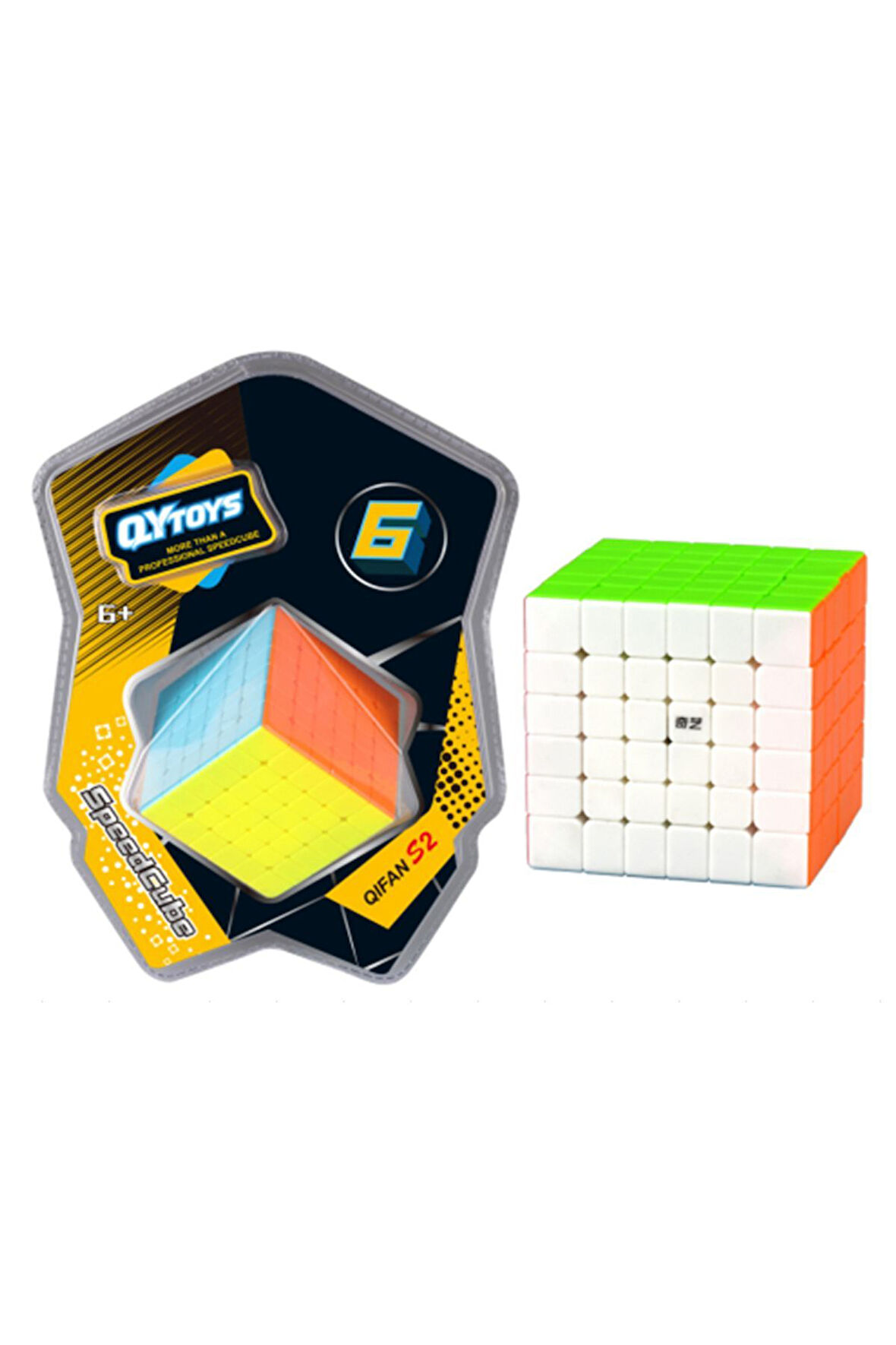 QY 6X6 Speed Küp Kartela Hızlı Rübik Zeka Sabır Küpü
