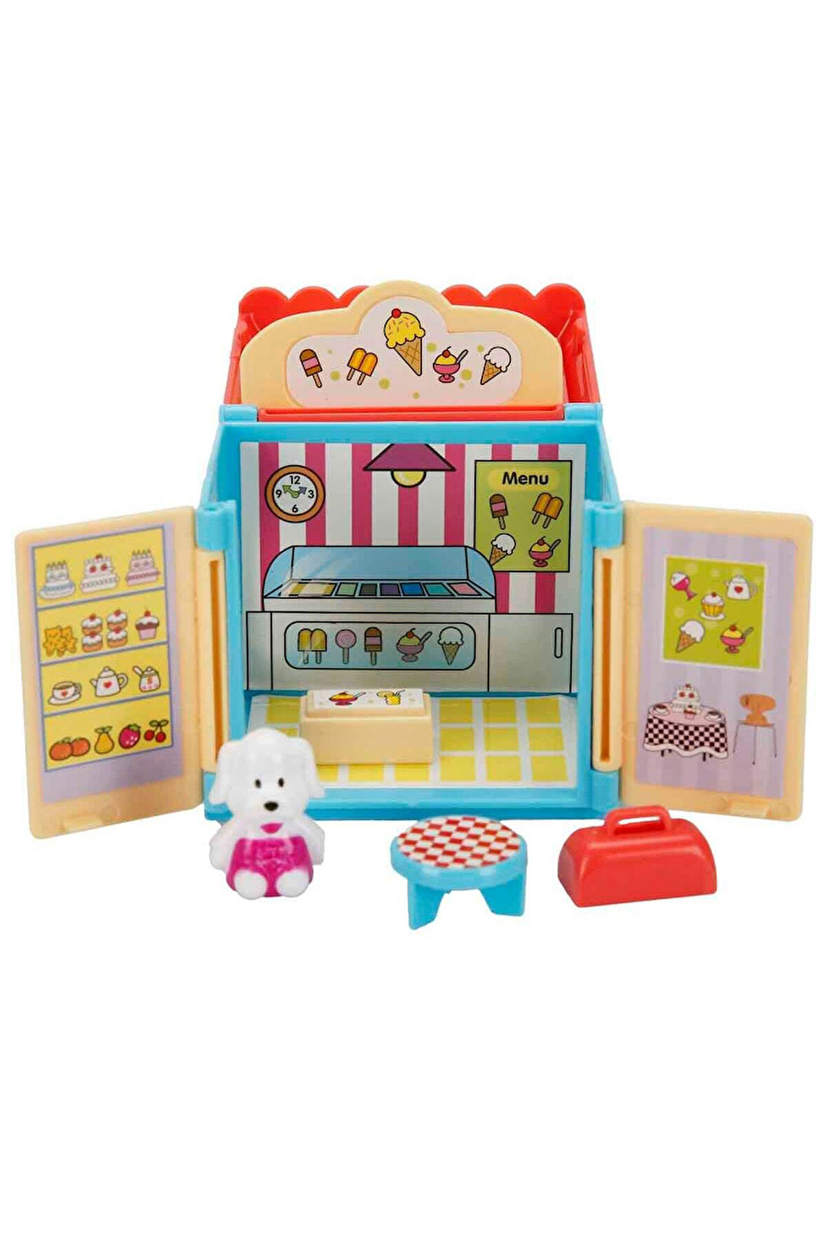 8 CM Mini Hayvan Evleri - Dondurma Dükkanı