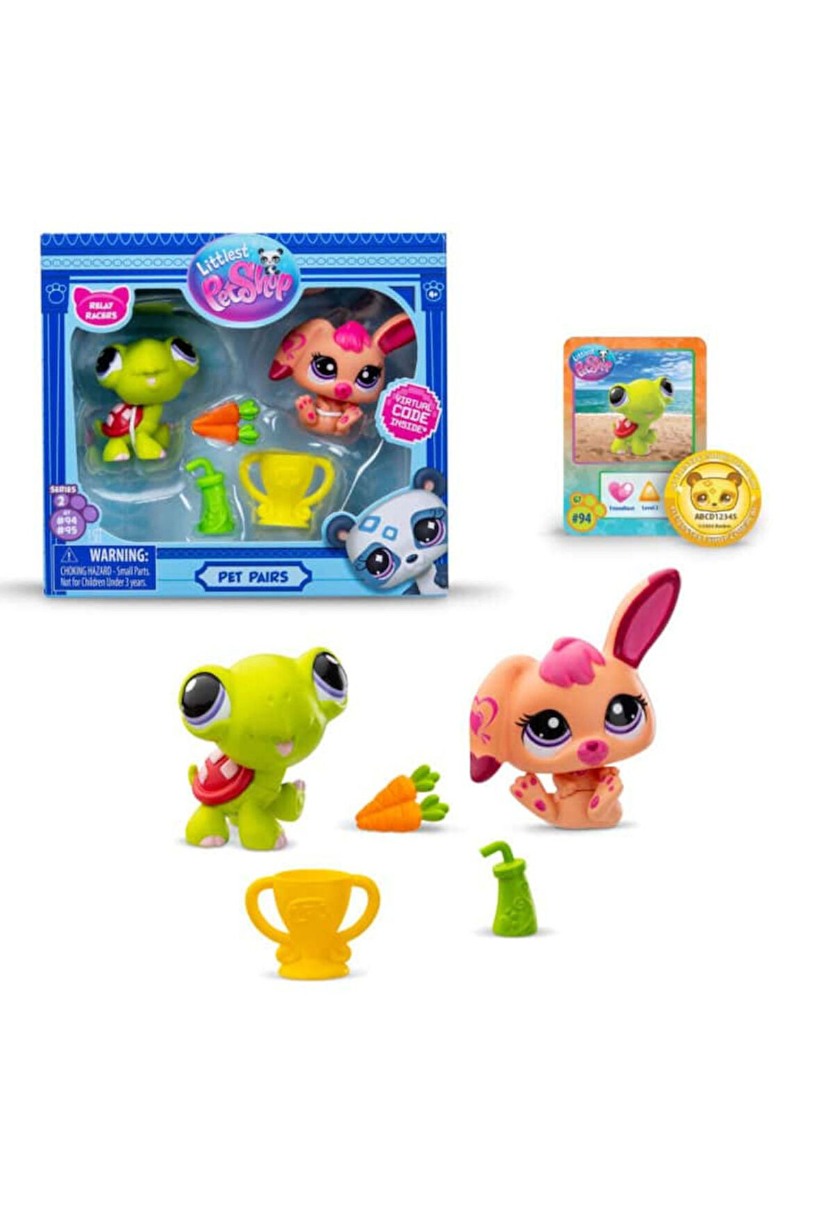 Littlest Pet Shop Minişler 2’li Figür Seti S2 - Kaplumbağa Ve Tavşan - 5 Cm  Minişler