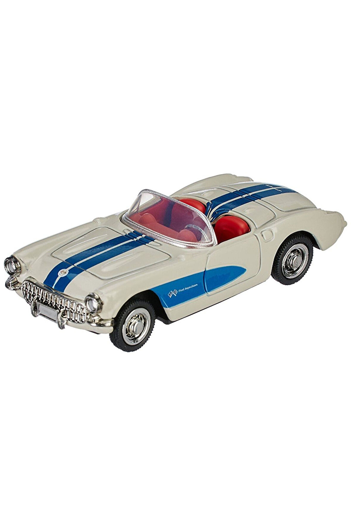 1:43 Ölçekli Lisanslı Metal Retro Amerikan Arabaları - 1957 Chevrolet Corvette - 10 CM