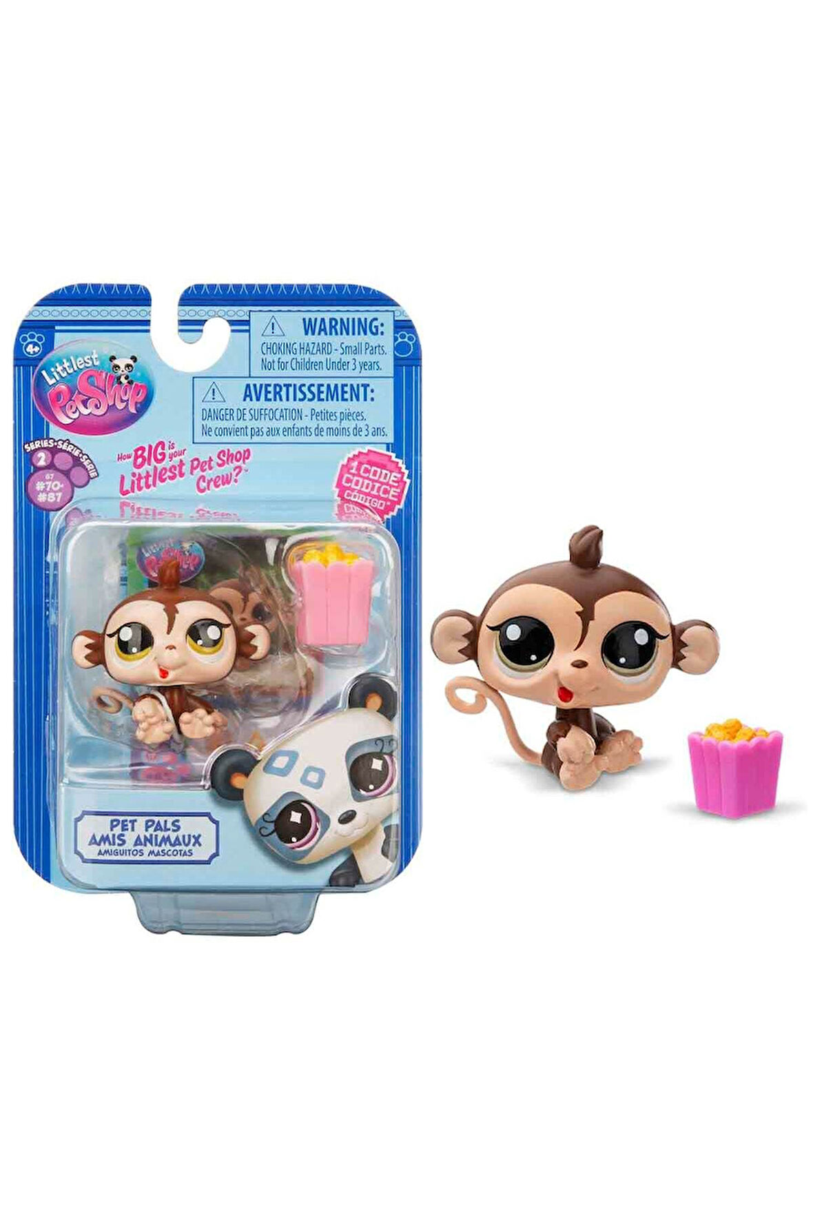 Littlest Pet Shop Minişler 1’li Figür Seri 2 - Maymun - 5 Cm Minişler