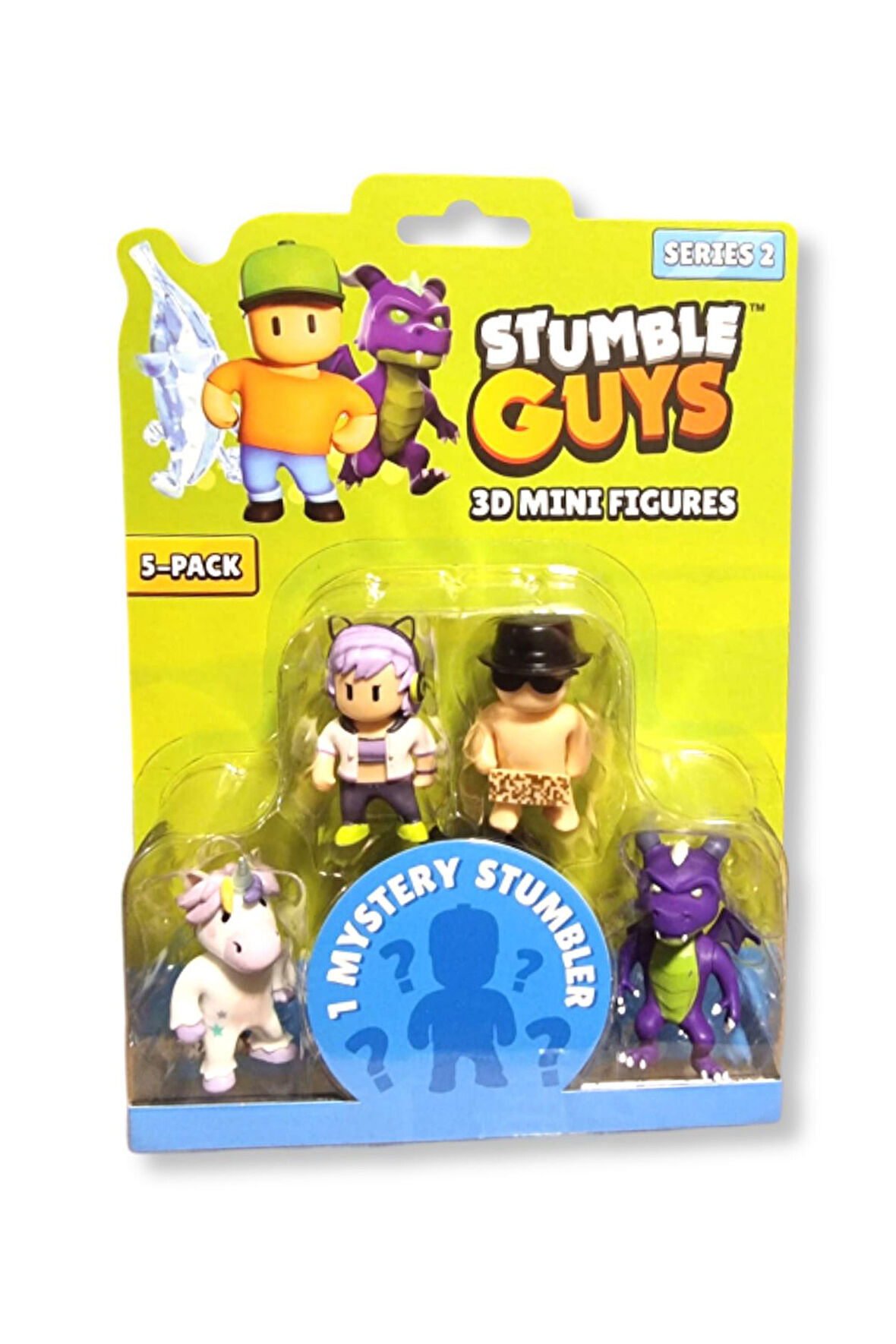 Stumble Guys Seri 2 - 5 li Figür Seti - Sprinkles - Streamer Sophia - The FreeSpirit - Dusk Dragon