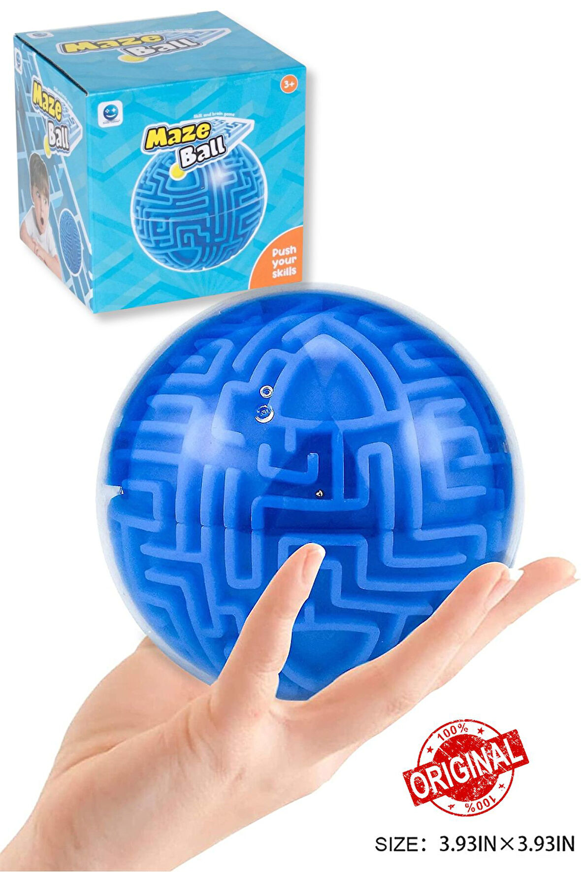 Demir Bilyeli Labirent Zeka Küre Oyunu Topu