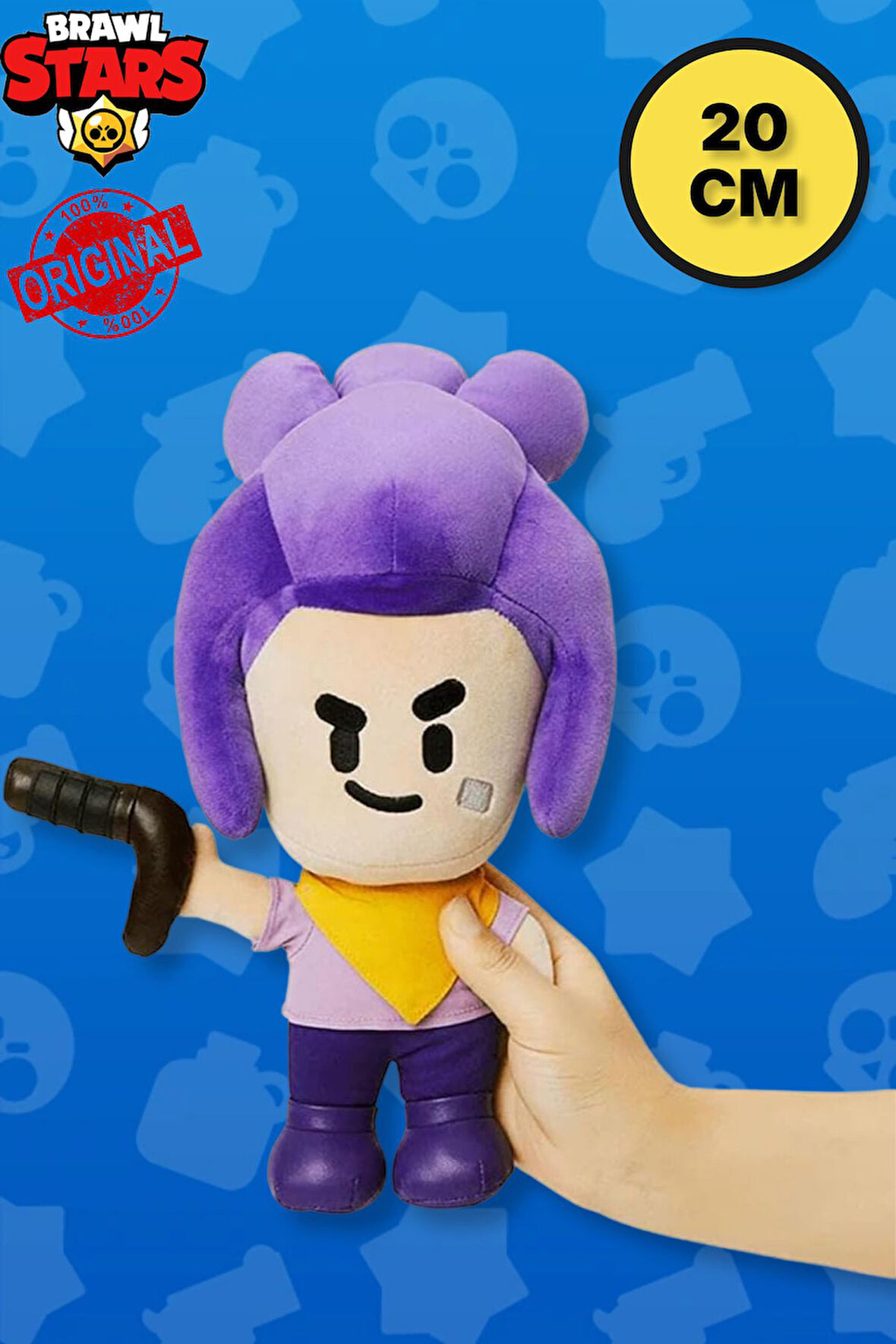 Brawl Stars Yumuşak Kadifemsi  Peluş Figür - Shelly - 20 CM