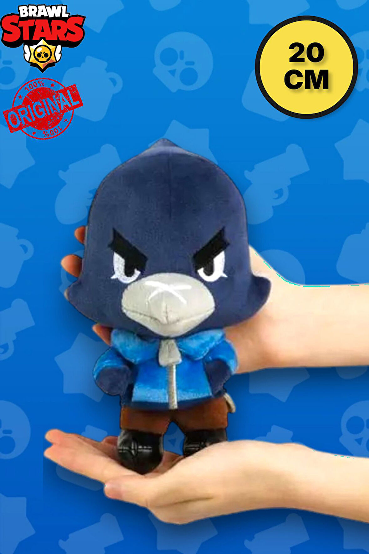 Brawl Stars Yumuşak Kadifemsi Peluş Figür - Crow - 20 Cm