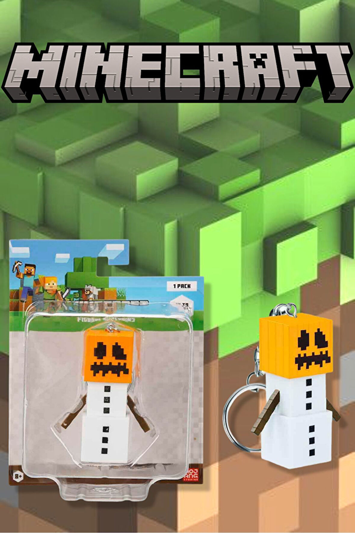 3D Figür Anahtarlık - Snow Golem MODEL 8