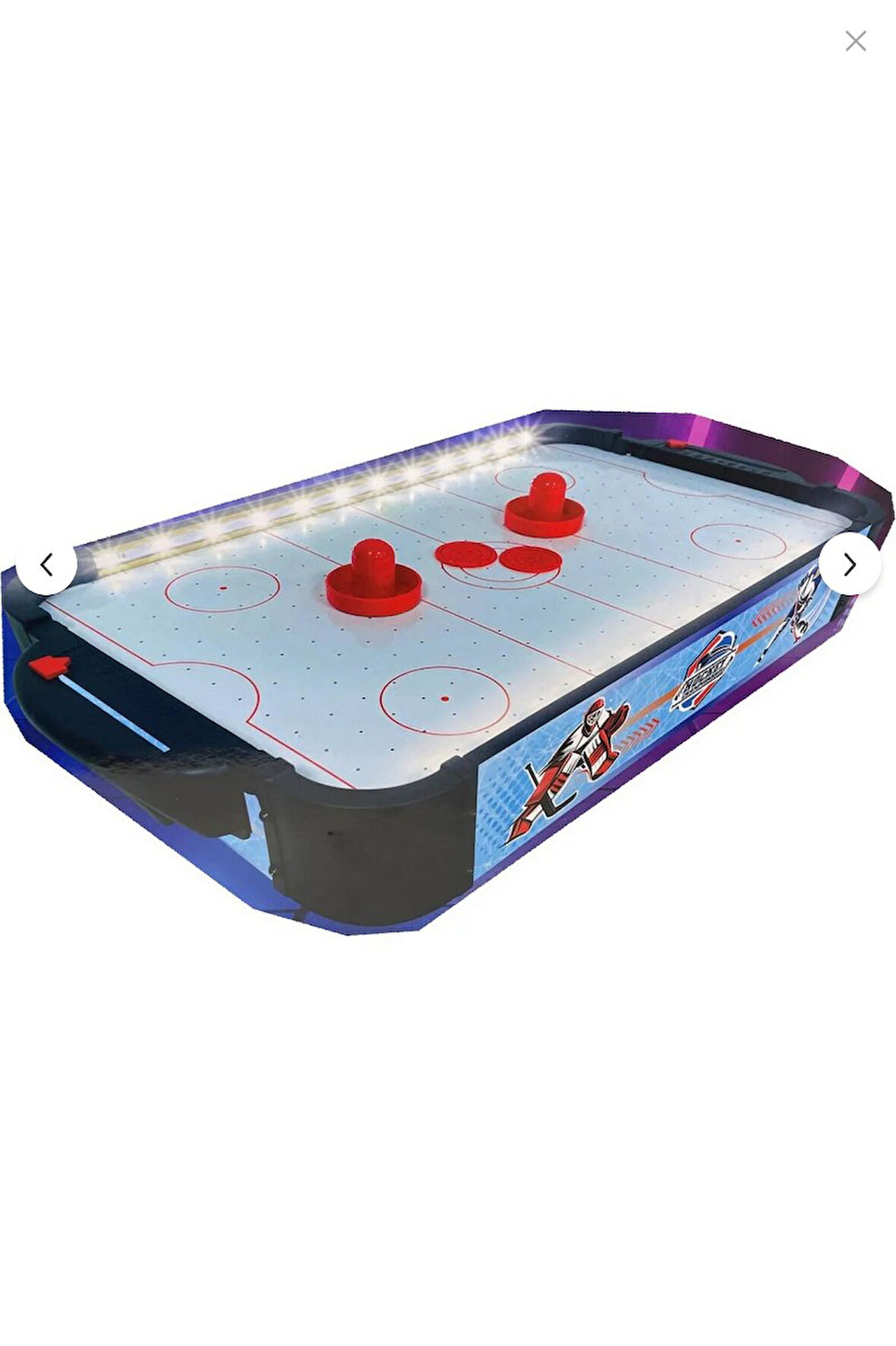 Masaüstü Portatif Taşınabilir Led Işıklı Buz Hokeyi Oyun Seti 50X30CM