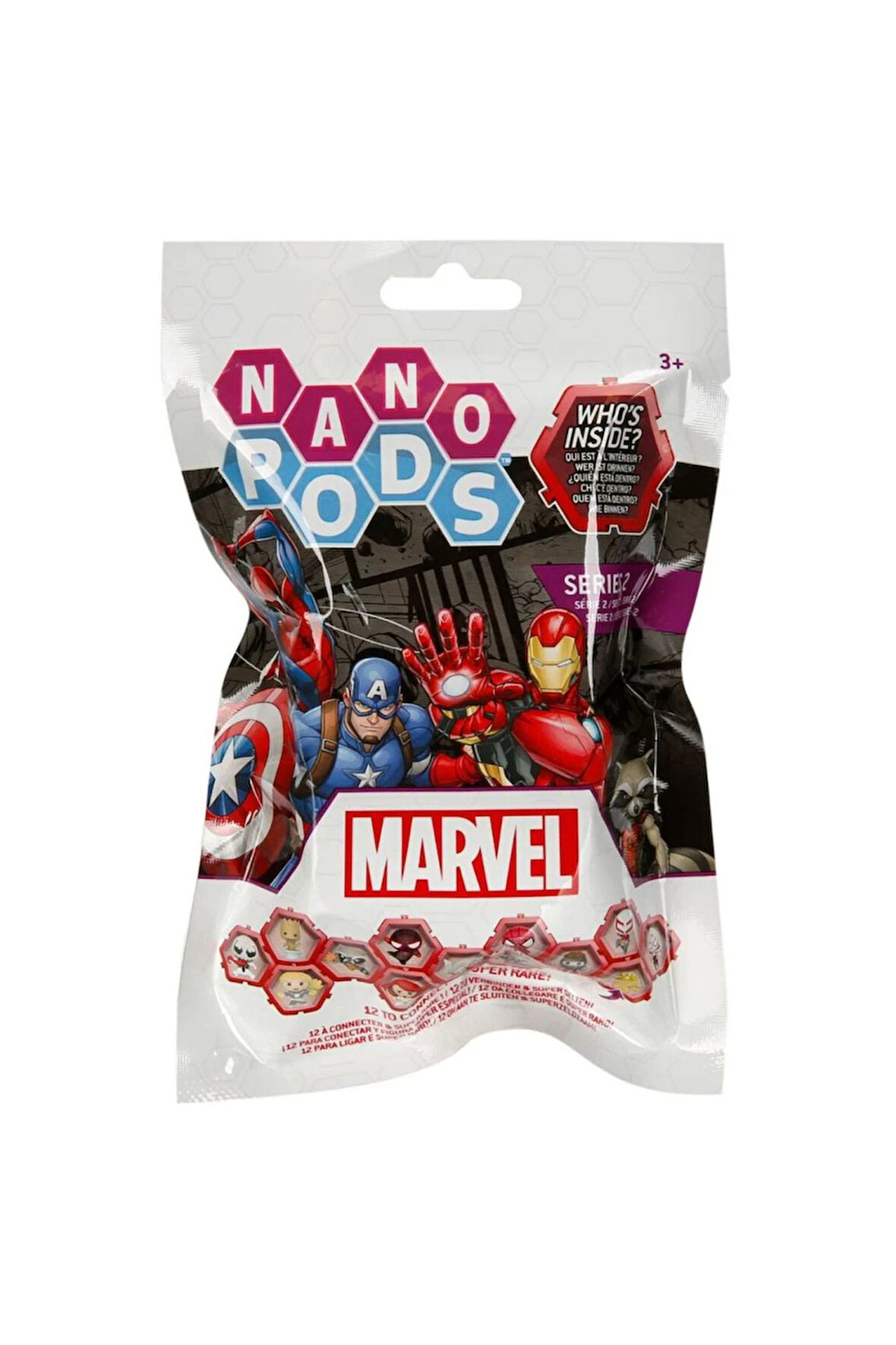WIB Marvel Avengers Kahramanları Nano Pods Blind Bag Sürpriz Figür -  1 ADET