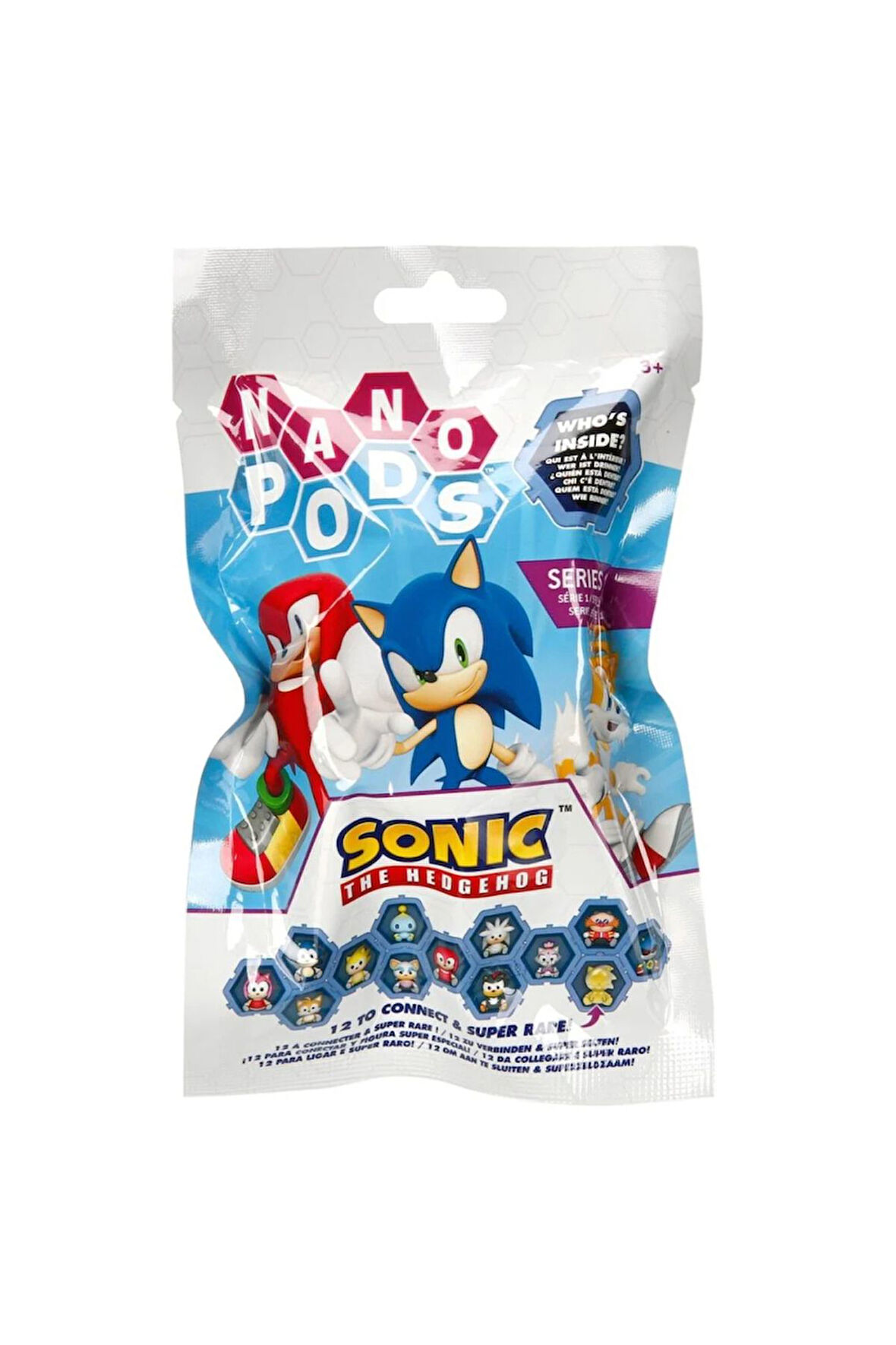 WIB Sonic Hedgehog - Sonic Kirpi Nano Pods Blind Bag Sürpriz Figür - 3 ADET