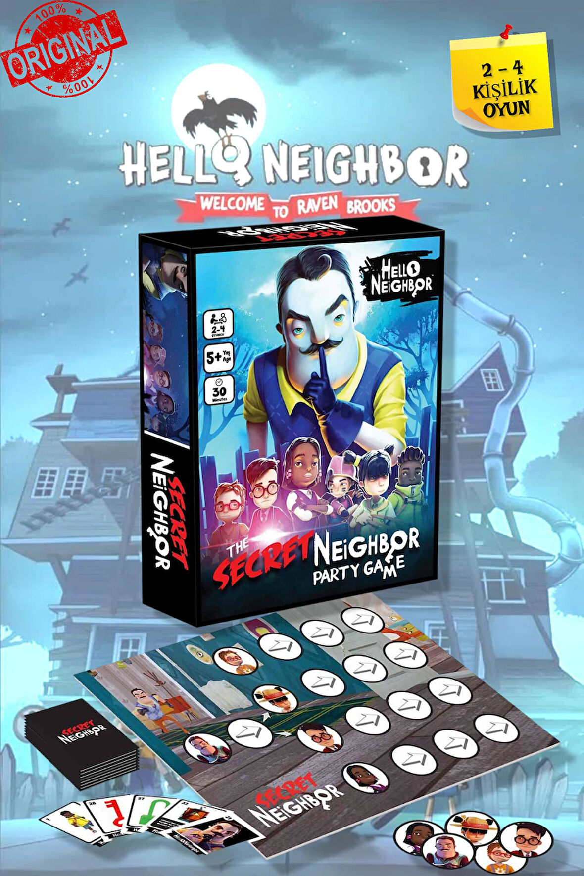 Hello Neighbor Kutu Oyunu - 5 Yaş + (2-4 Kişilik)