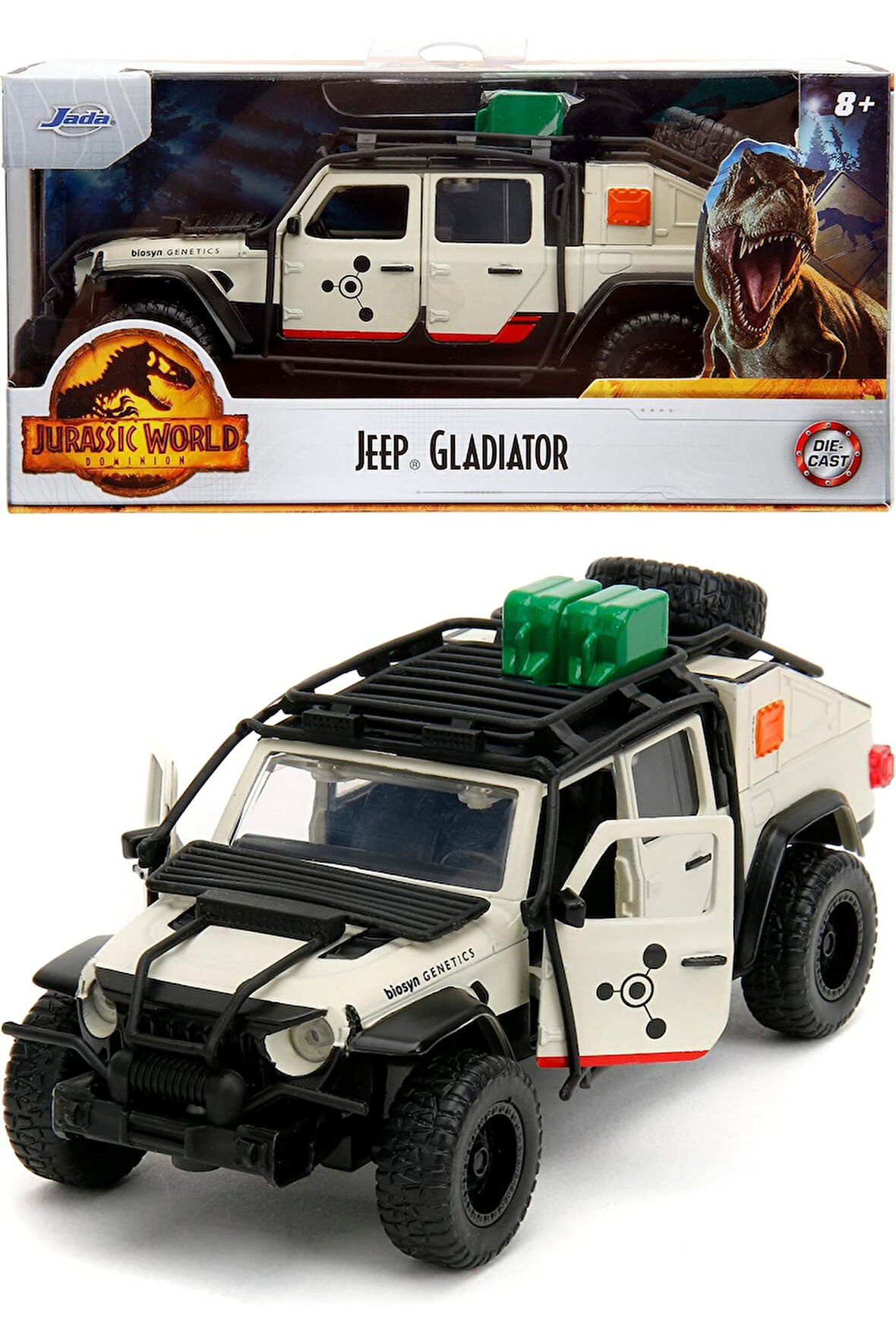 Jada Jurassic World Jeep Gladiator Die Cast Koleksiyonluk Metal Model Araba - 10 CM