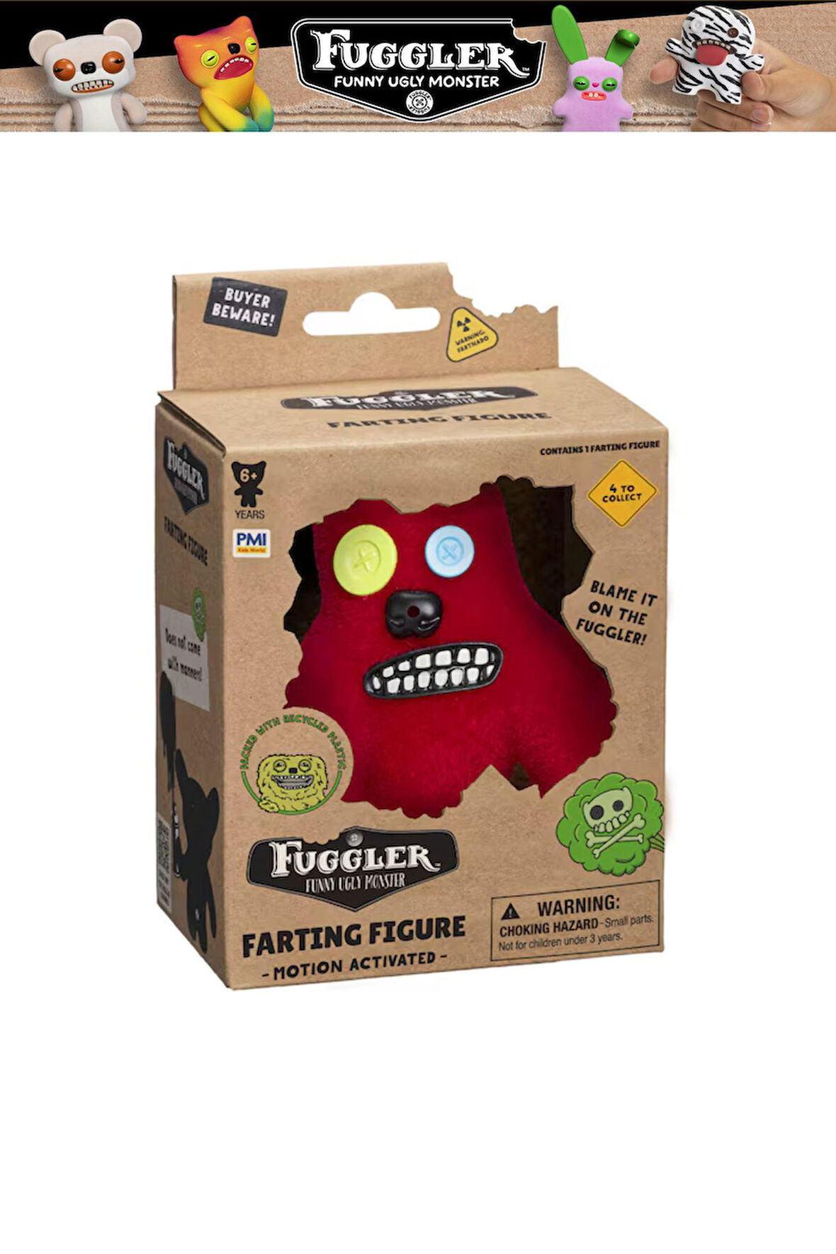 Fuggler Koleksiyon Flok Gaz Çıkaran Tekli Figür - 12 CM - MODEL 3