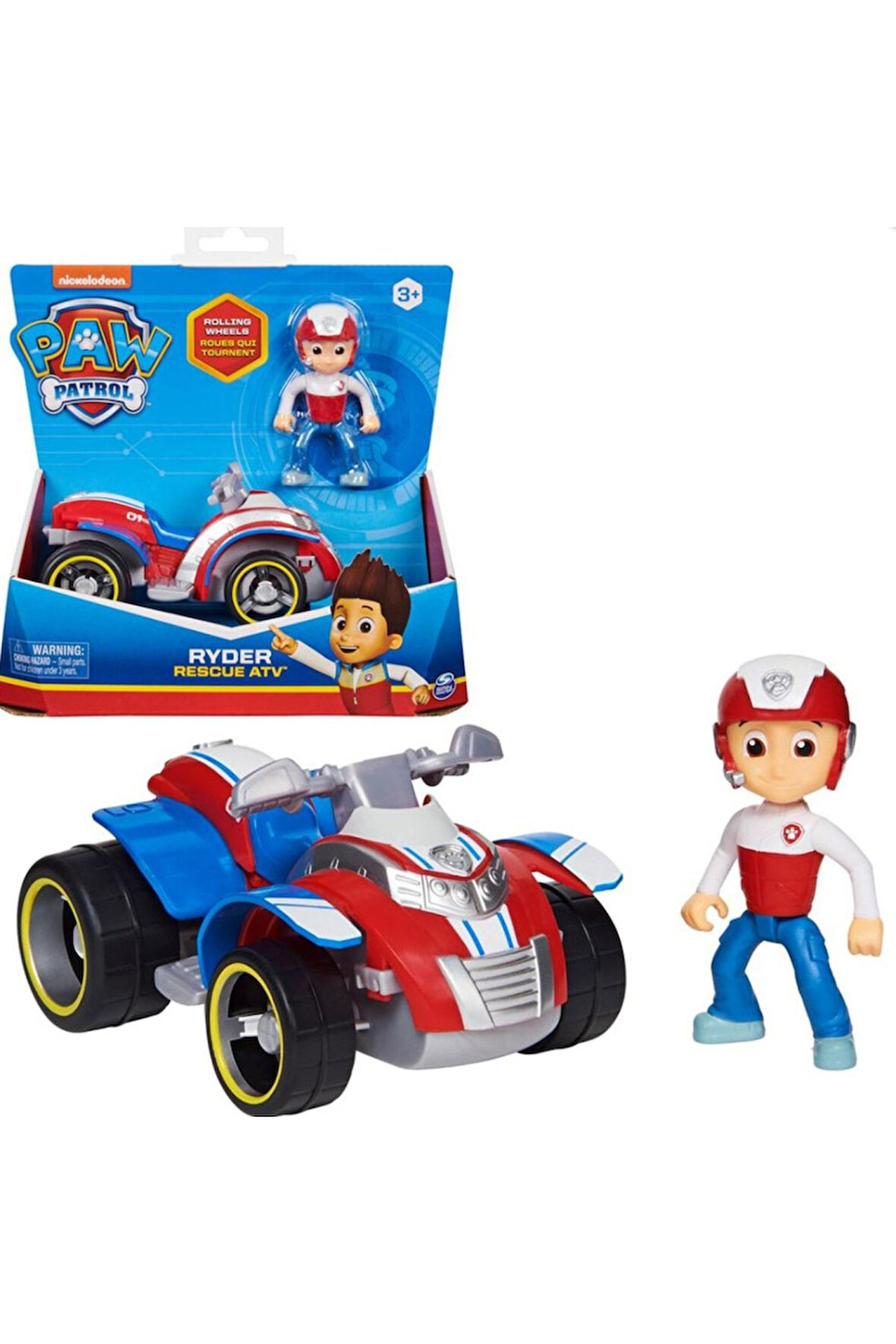 Paw Patrol Ryder'ın Kurtarma Atv Model Aracı - 15 CM