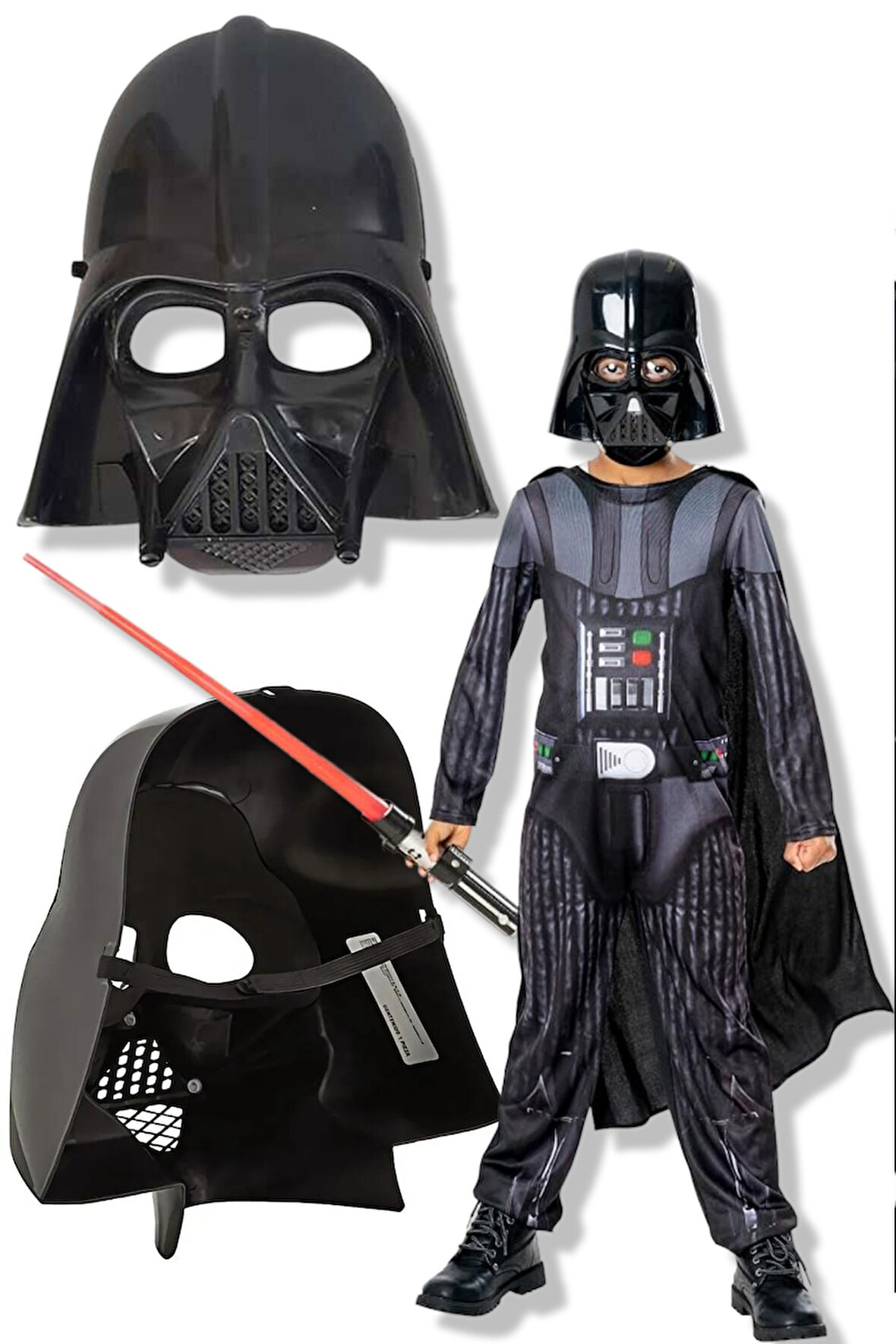 Star Wars Uzay Yolu Şavaşları Dart Wader Maske Parti Maskesi Kostüm Aksesuarı - SADECE MASKE GELİYOR