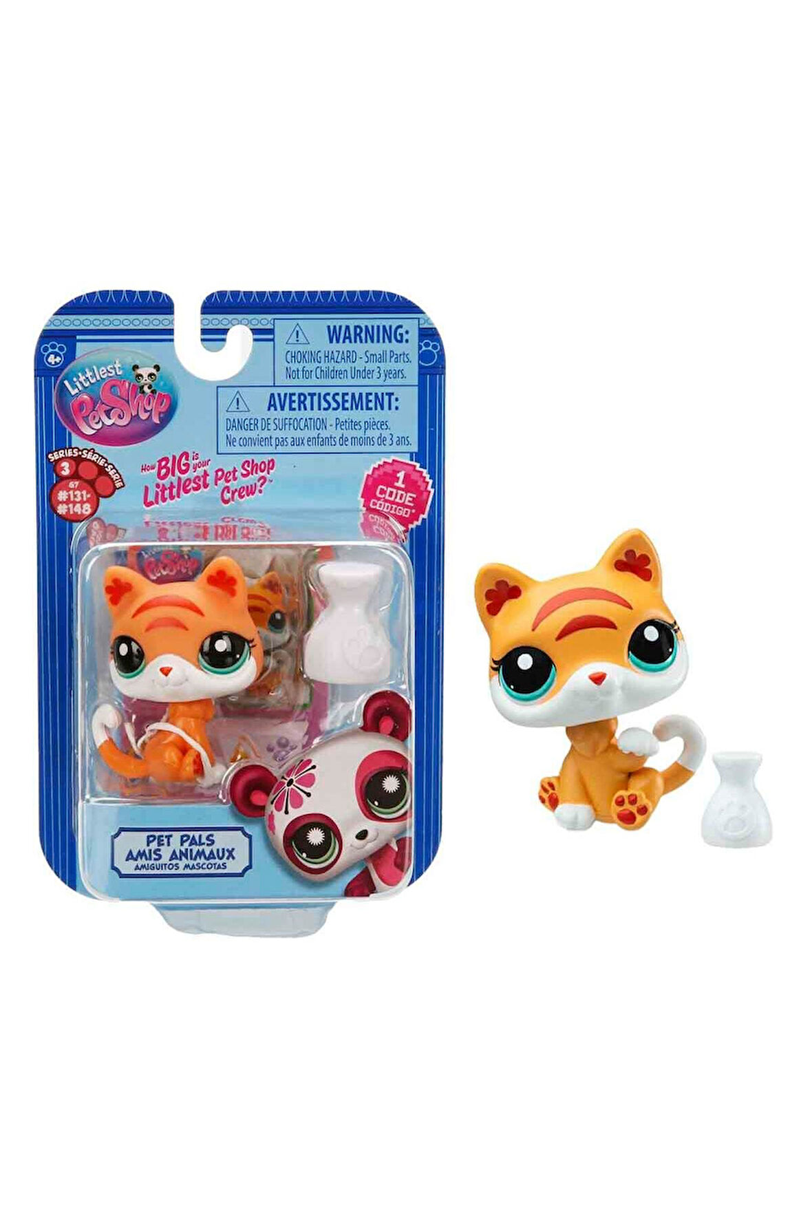 Littlest Pet Shop Minişler Tekli Paket Seri : 3 - NO :132 - Kedi