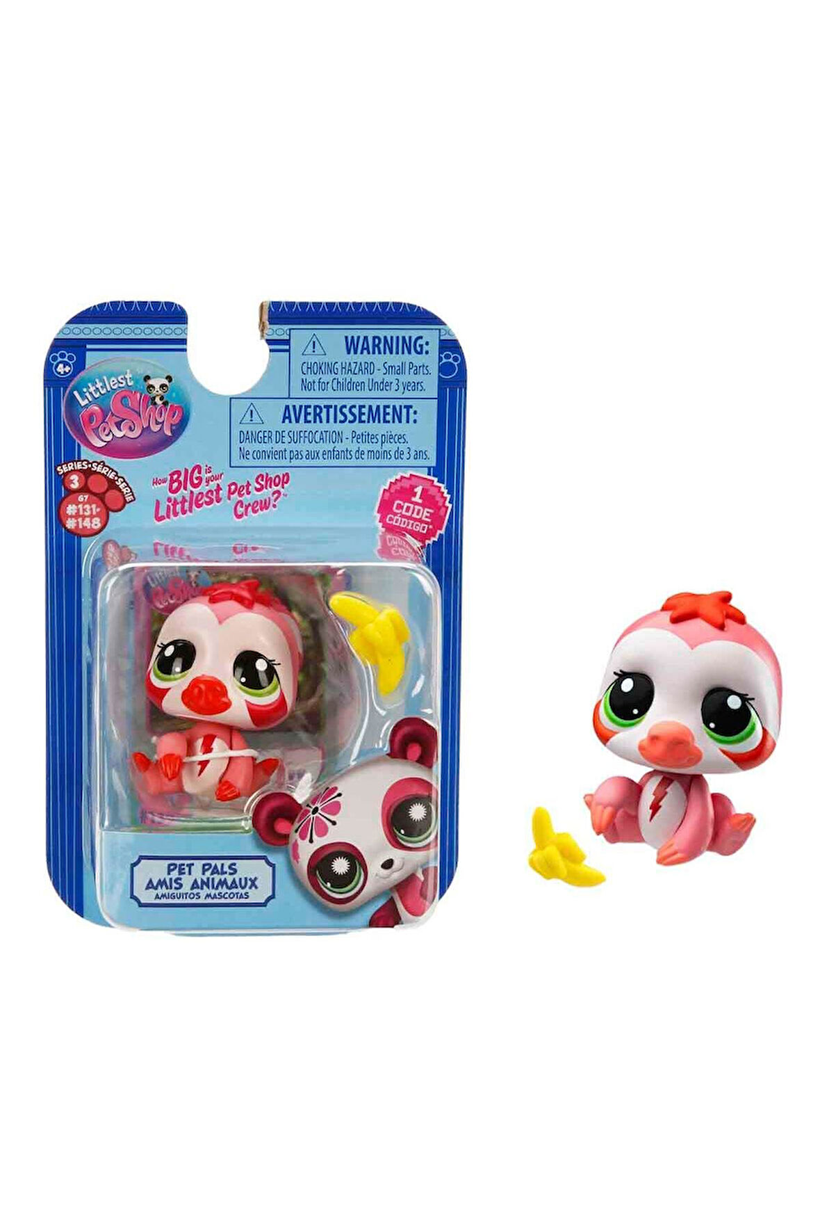 Littlest Pet Shop Minişler Tekli Paket Seri : 3 - NO :139 - Tembel Hayvan