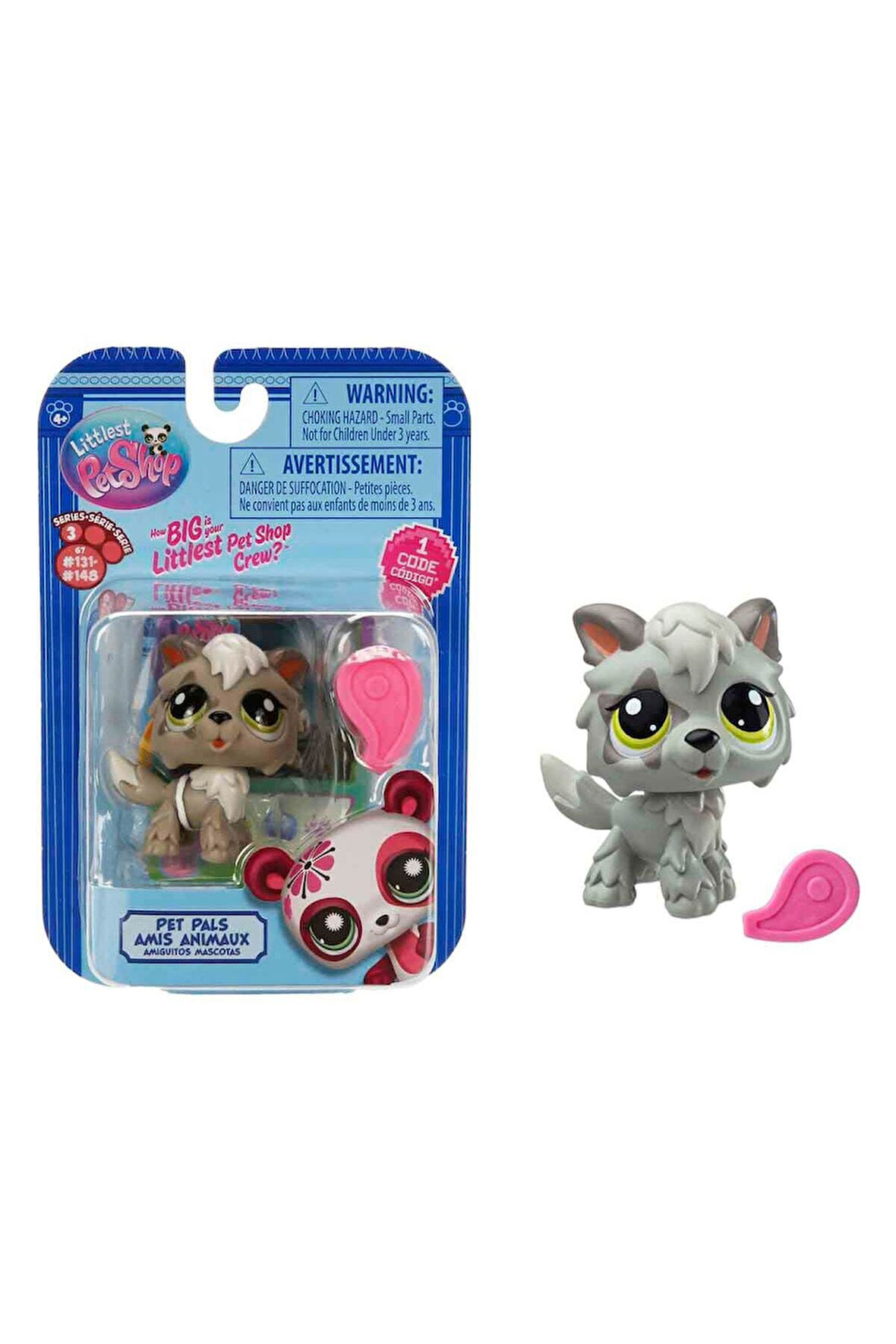 Littlest Pet Shop Minişler Tekli Paket Seri : 3 - NO :148 - Kurt