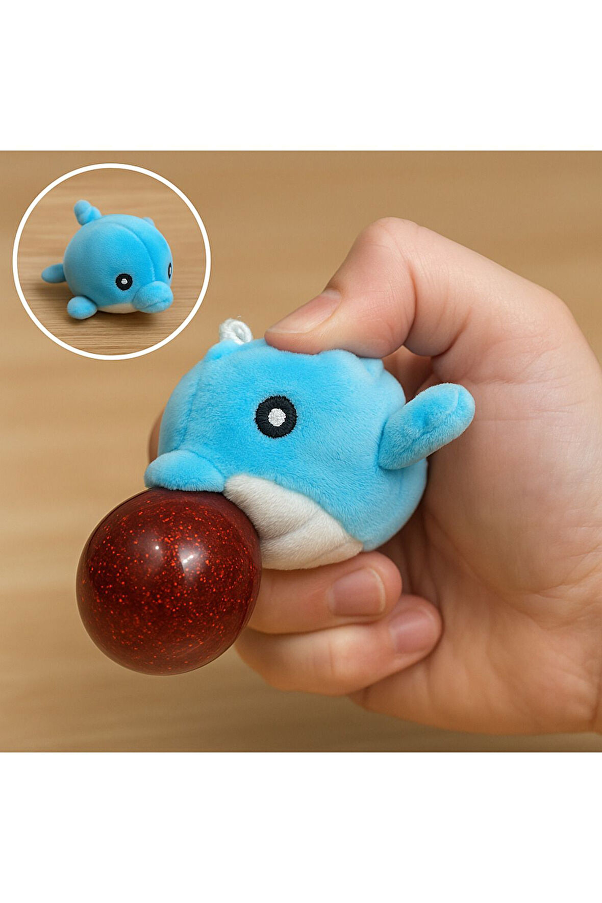 Plush Bubble Yumuşak Baloncuklu Asorti Hayvanlar - Sıkınca Ağızdan Balon Çıkıyor Seri Model 17