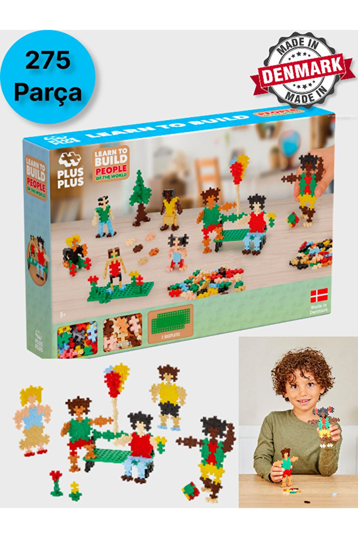 Plus - Plus Minecraft Temalı Learn to Build People of the World Dünya Insanları Lego Yapı Oyuncağı