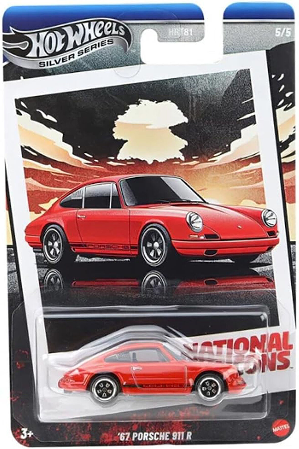 HotWheels Silver Series National Icons 67 Porsche 911 R Koleksiyonluk Model Araba 1:64