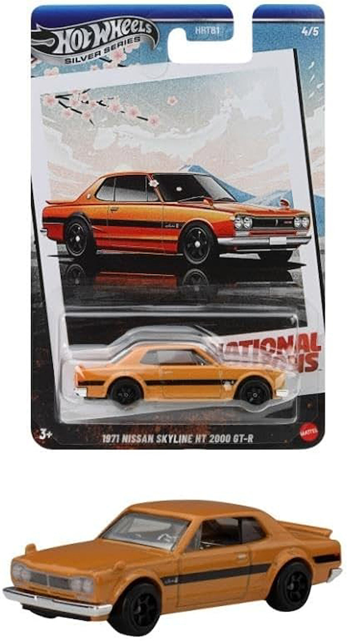 HotWheels Silver Series National Icons 1971 Nissan Skyline HT 2000 GT-R Koleksiyonluk Model Araba