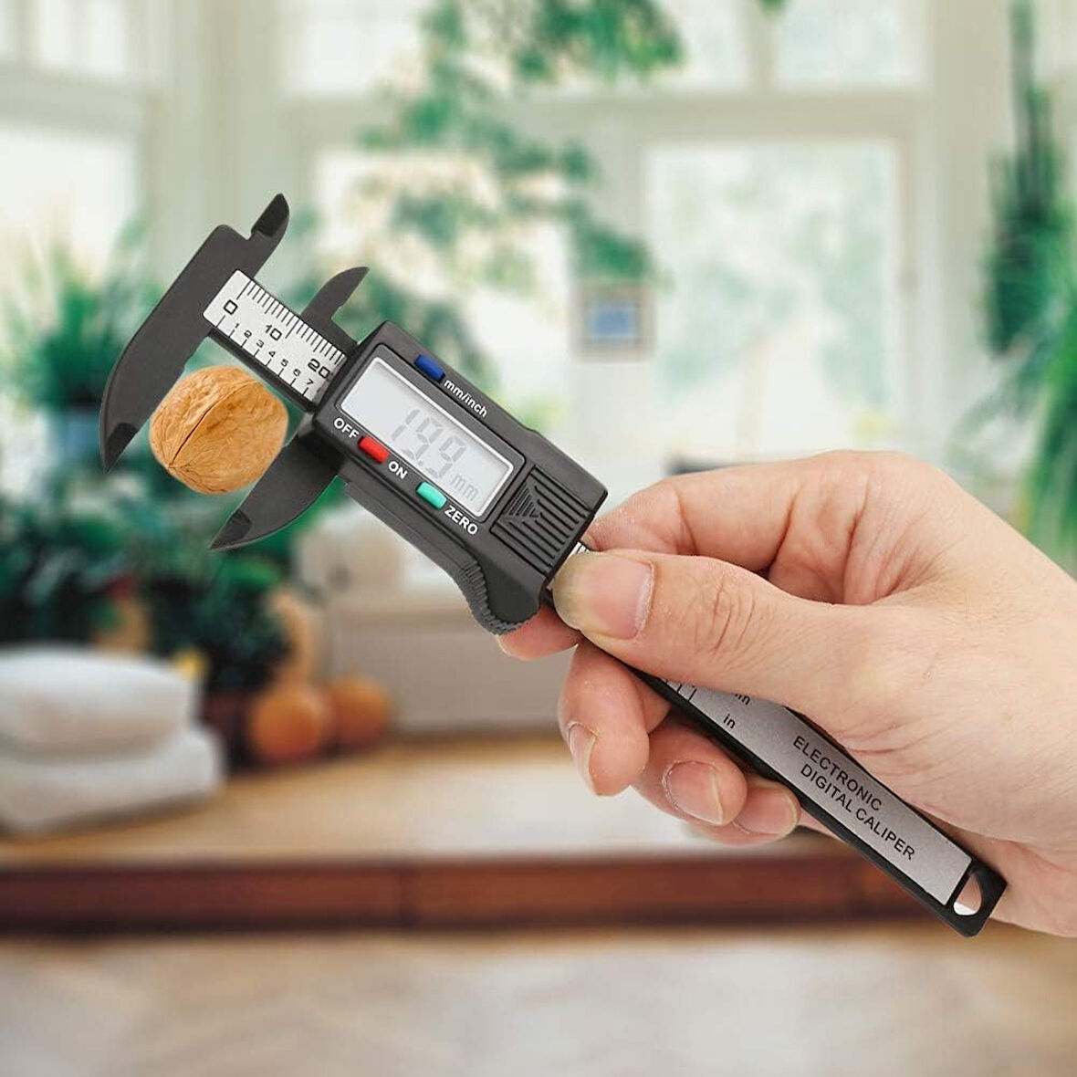 0-100mm Dijital Kumpas Elektronik LCD Ekranlı Hassas Ölçüm Aleti Takı ve DIY İçin