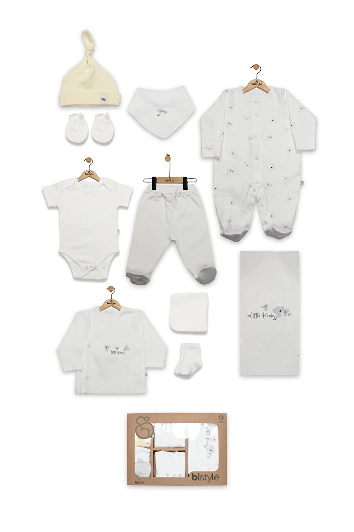 Bistyle 10lu Hastane Çıkışı Lıttle Koala 11108 Gri Sarı