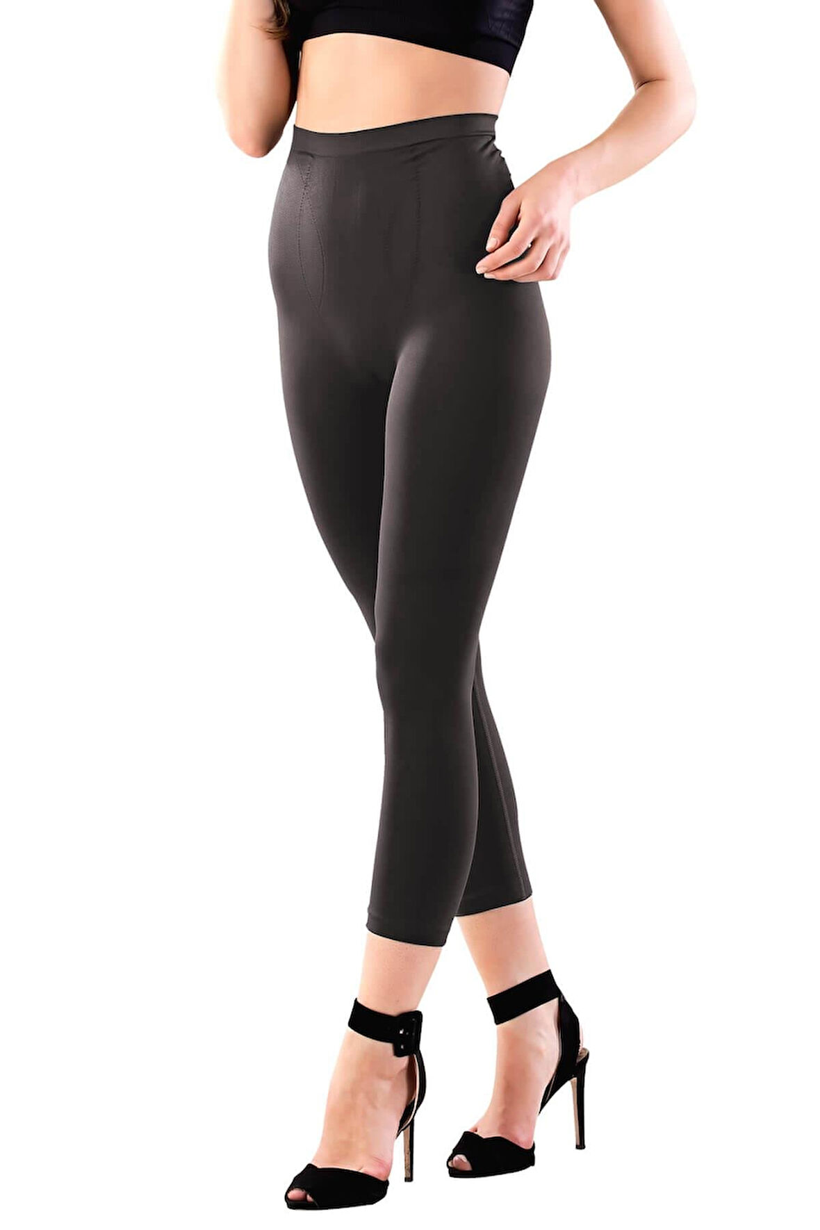 Antrasit Mı Emay 3810 Tayt Korse