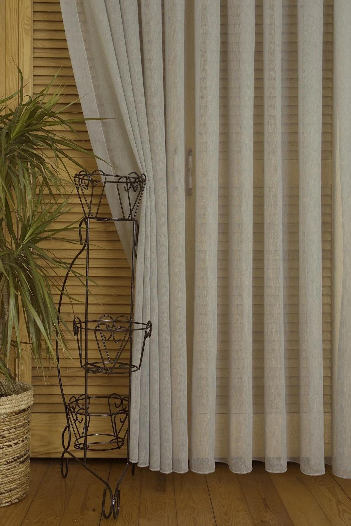 Massarelli Kırçıllı Keten Tül Mavi  1-2,5 Orta Sık Pile