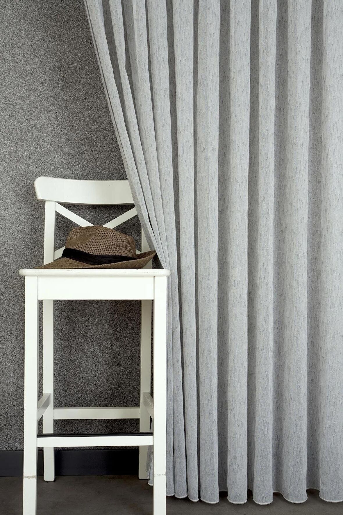 Massarelli Nopeli Keten Tül Gri  1-2,5 Orta Sık Pile 