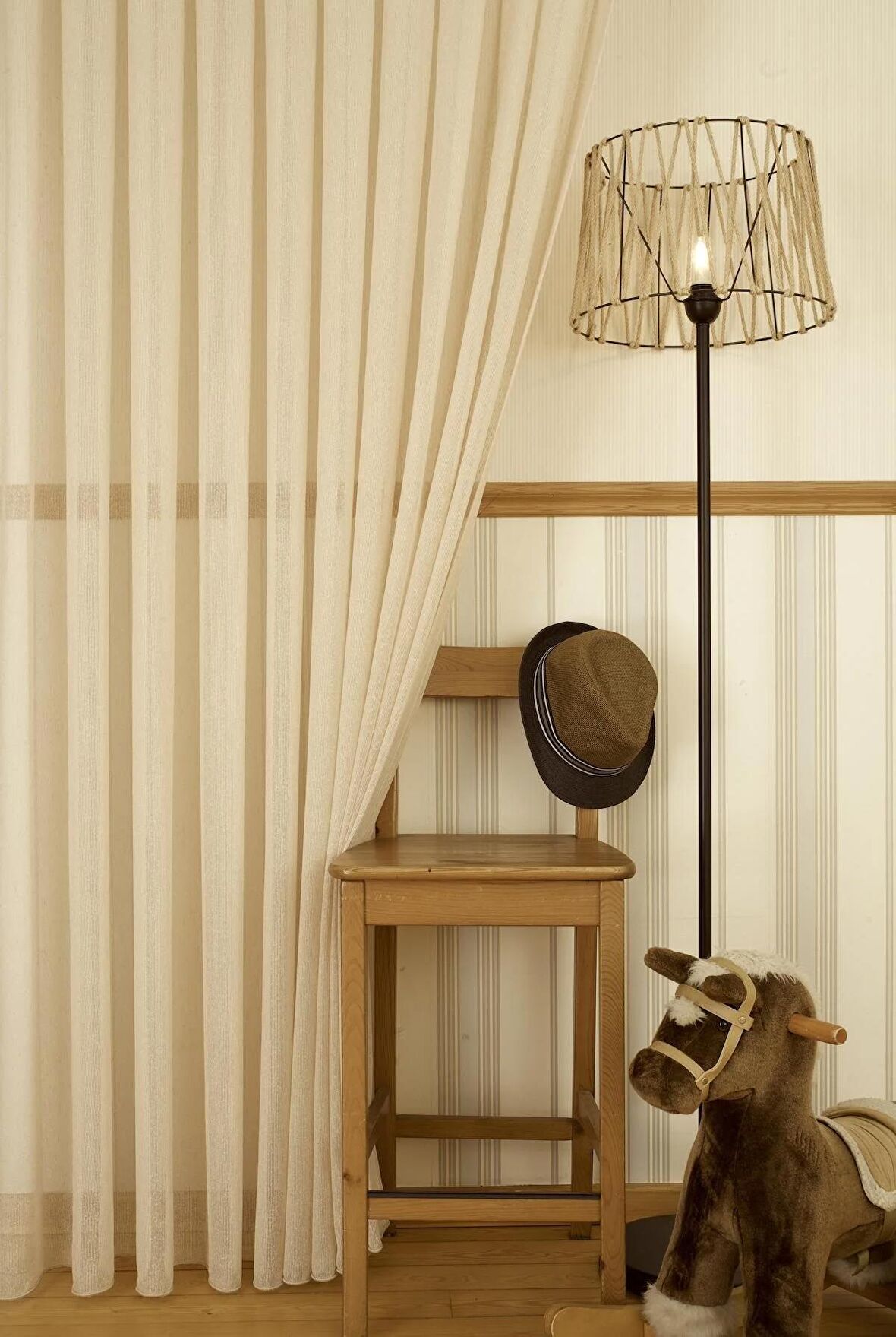 Massarelli Fantezi Bukle Tül Buğday Rengi  1-2 Seyrek Pile