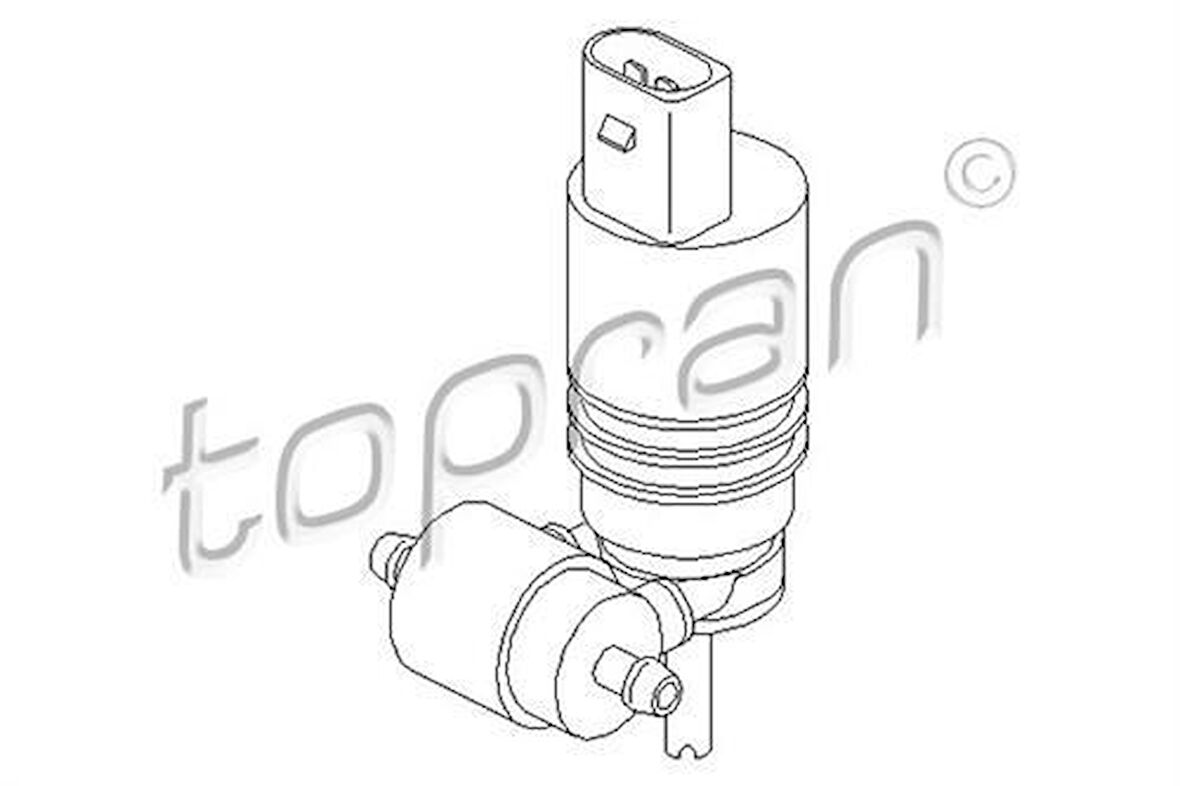 Topran 107819001 Cam Su Fıskiye Pompası Bora 00 Caddy II-III 95 Golf IV-V-VI-Plus 97 Passat 97 Polo 95 A3 1K6955651