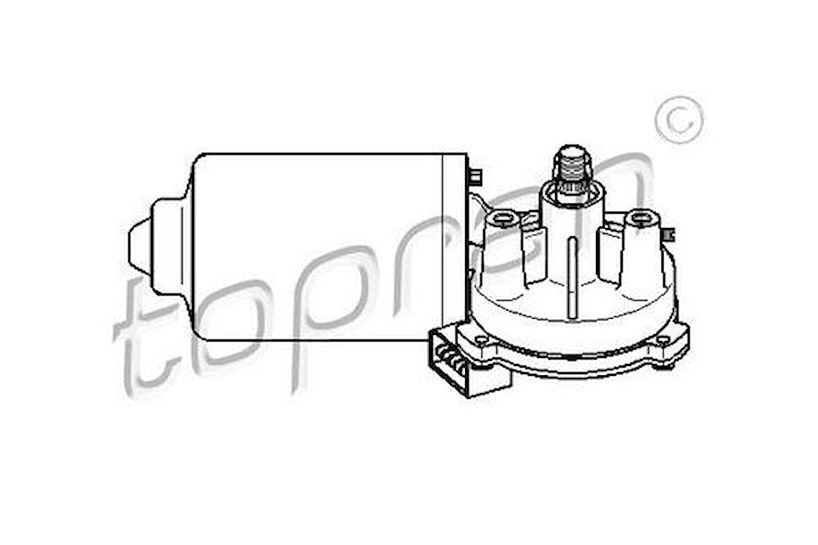 Topran 108792001 Silecek Motoru Bora-Golf IV-Passat-Polo-T4-A3-Toledo-Octavia 1C0955119