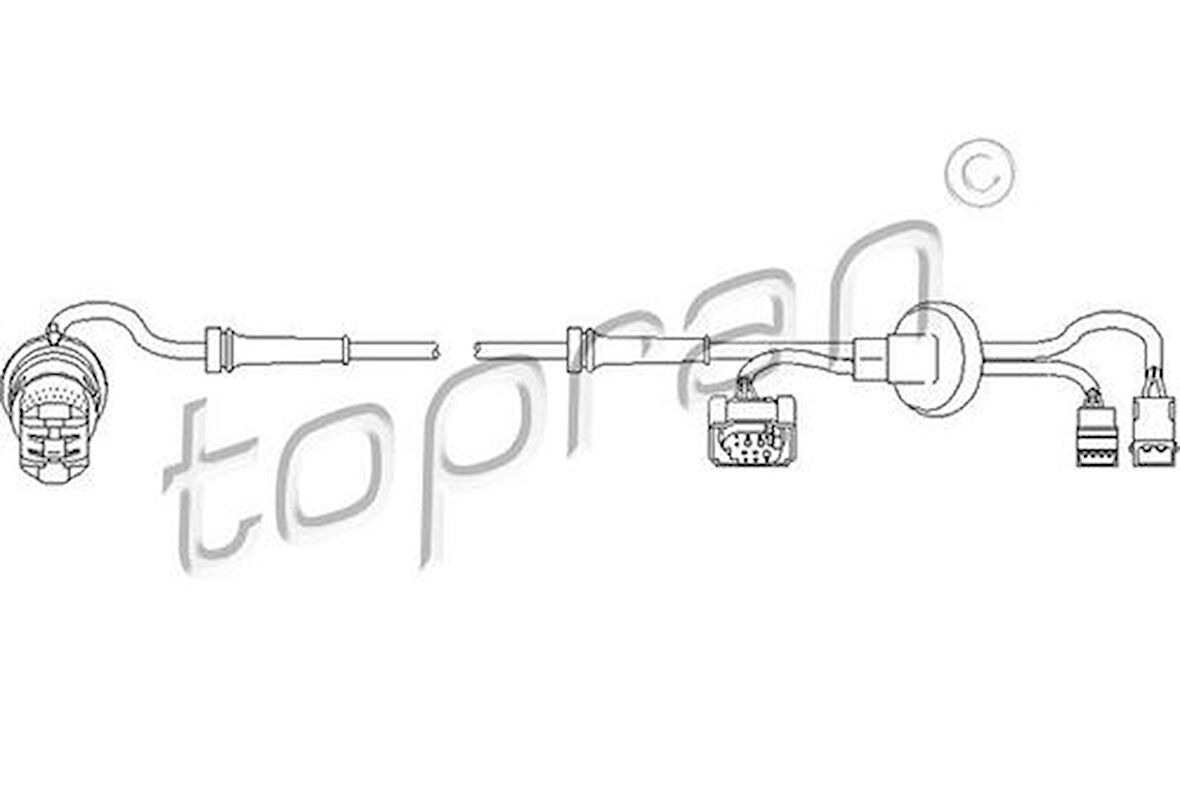 Topran 109925001 755 ABS Hız Sensörü Arka Passat 96-00 Superb 01-08 1045M 8E0927807