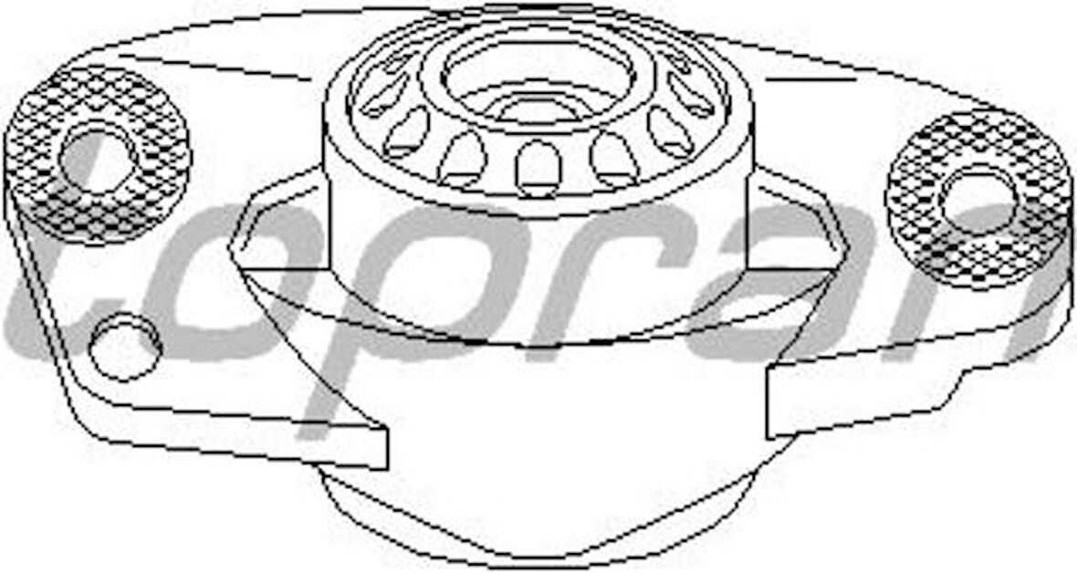 Topran 110154001 755 Arka Amortisör Takozu Golf V-VI-Plus-Jetta III-Scirocco-Altea-Leon-Toledo 1K0513353G