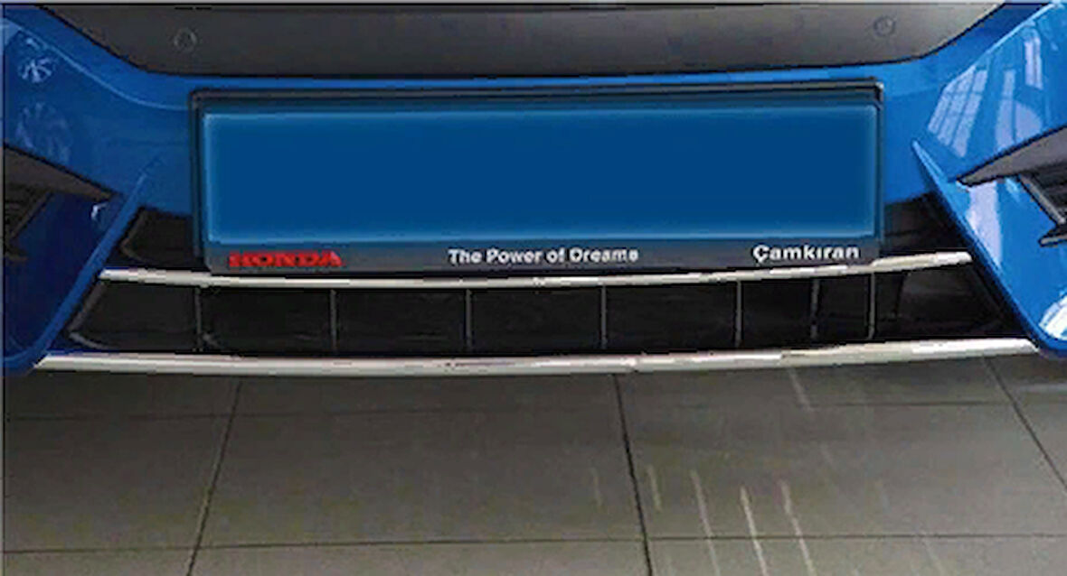 Honda Civic Fc5 2016-2019 Ön Tampon Alt Nikelajı 2 Parça