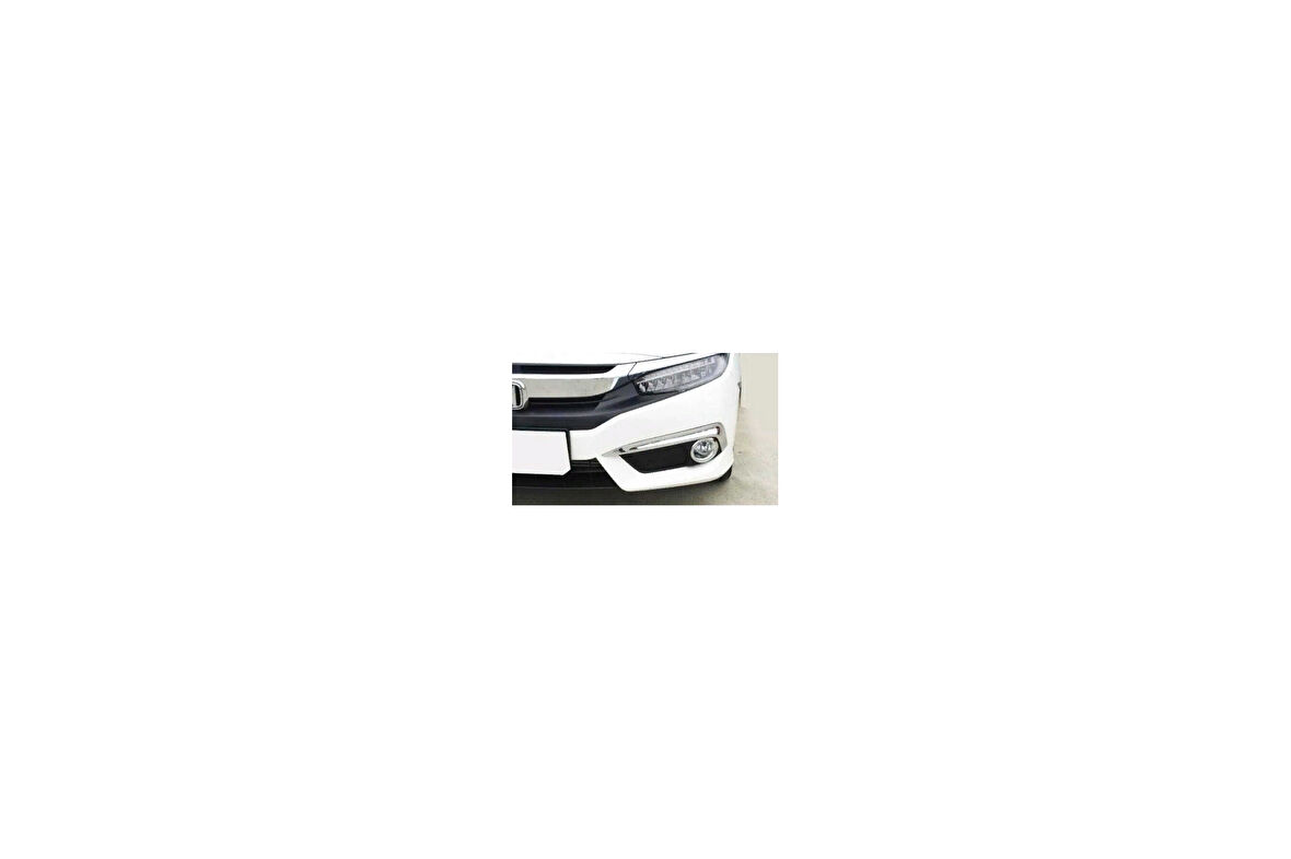 Honda Civic Fc5 2016-2020 Ön Sis Halka Kaplama - Krom