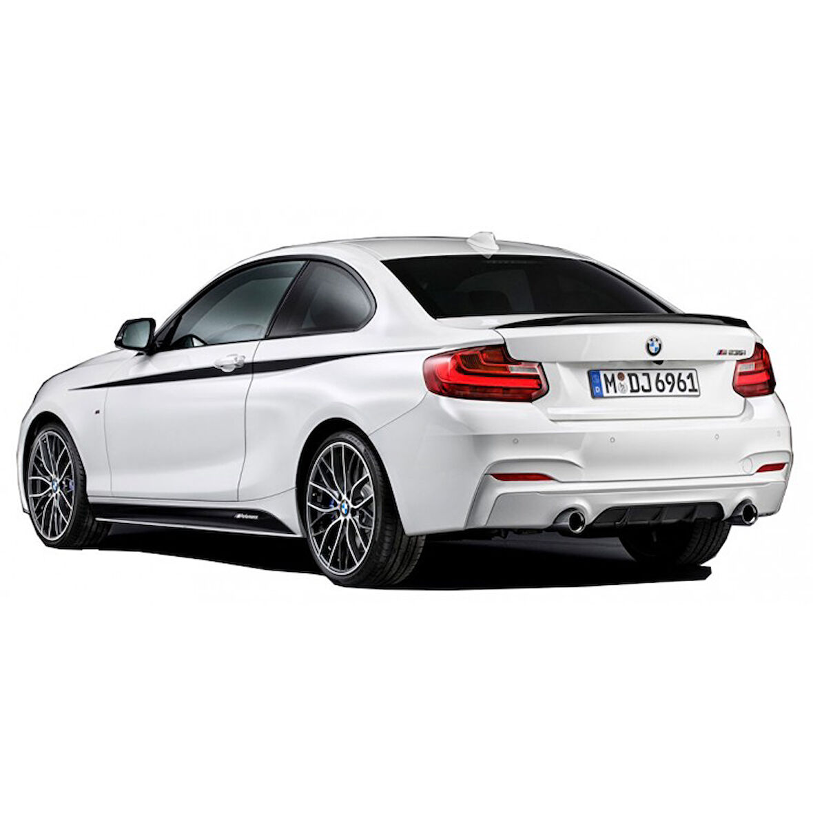 Bmw F22 2 Serisi 2013 - 19 M Performance Difüzör Plastik Boyasız