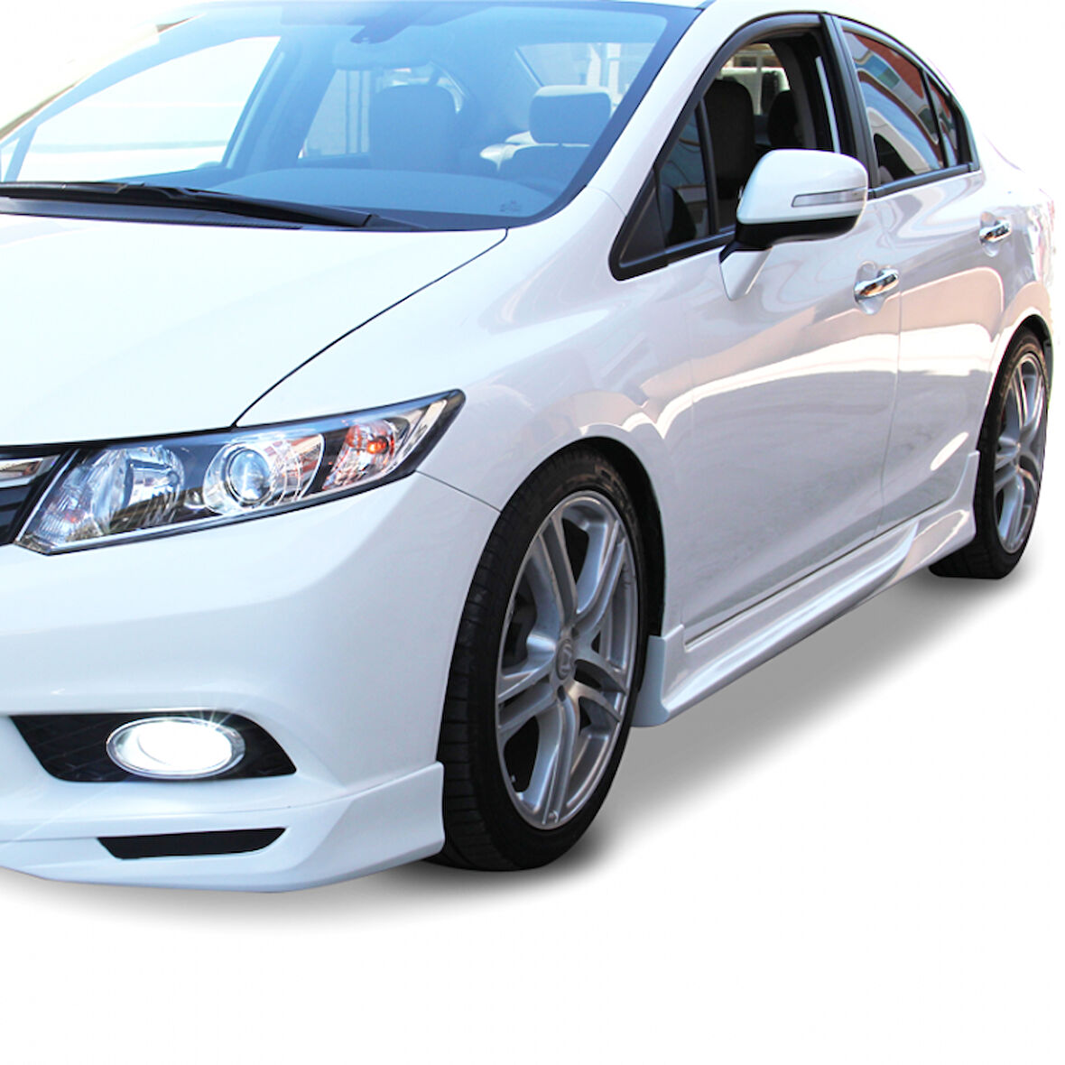 Honda Civic Fb7 2012 - 16 Custom Marşpiyel Plastik Boyasız