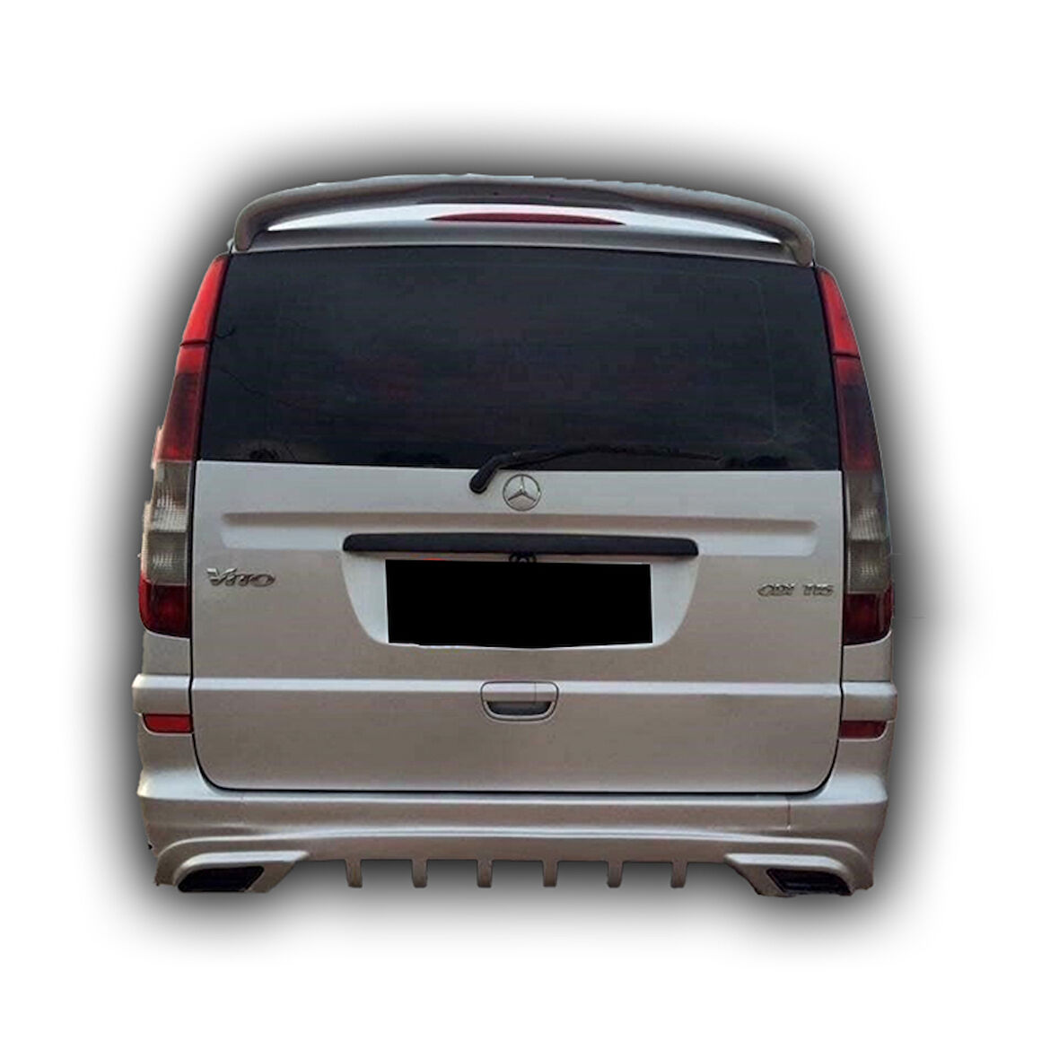 Mercedes Vito Orta Kasa 2010 - 2014 Uyumlu Arka Tampon Giydirme Boyalı